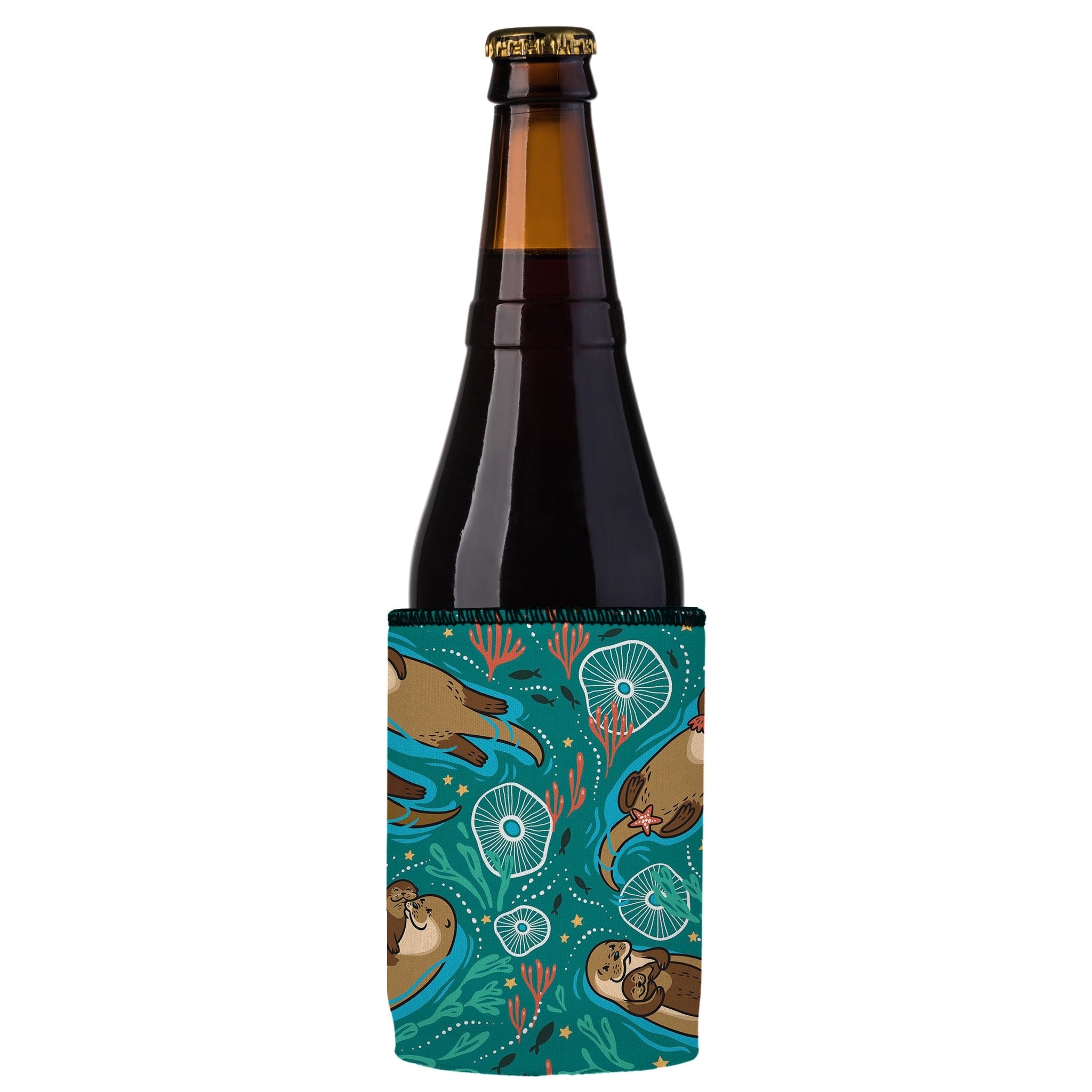 Stubbyz Sea Otters Chillin Stubby Cooler 2-Pack
