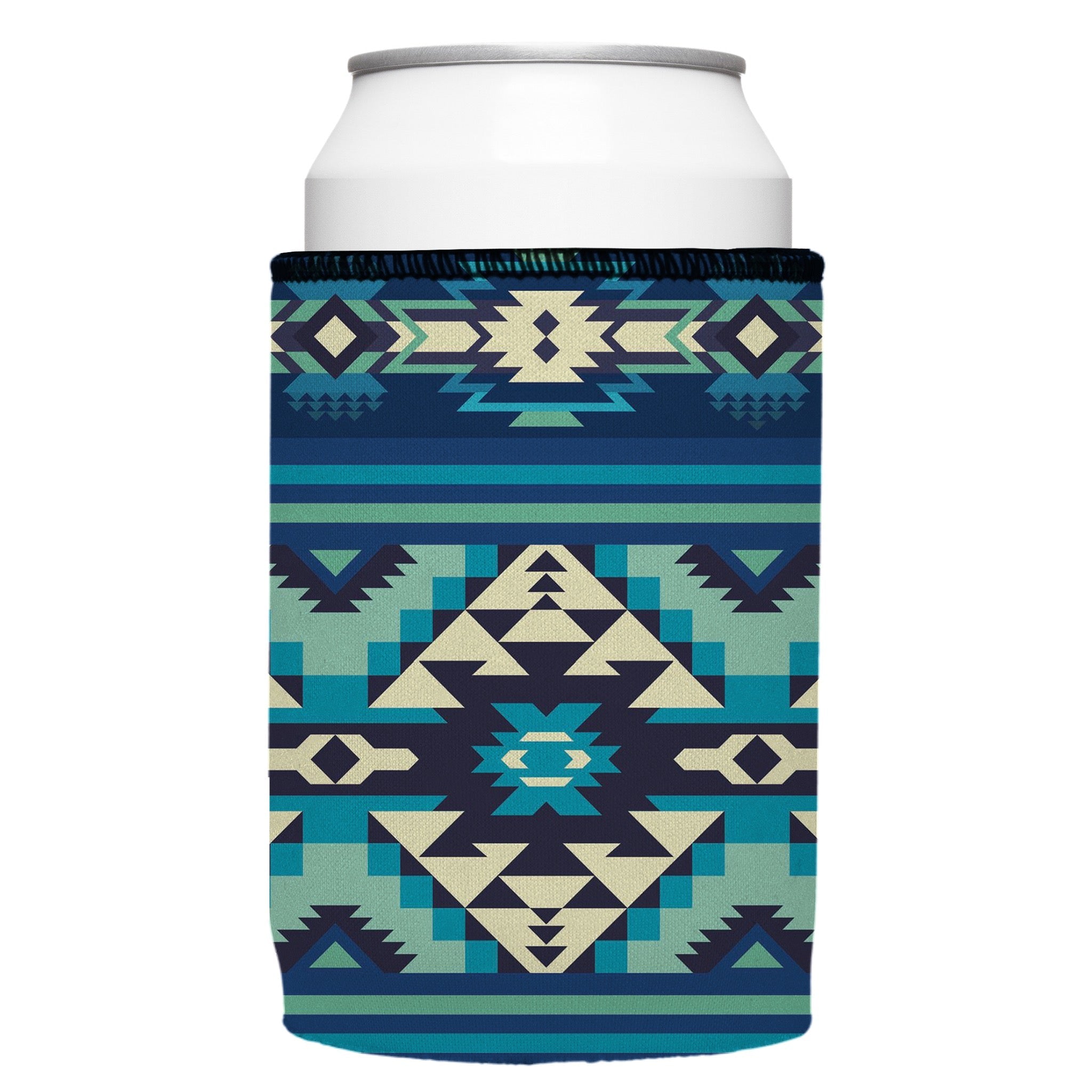 Stubbyz Blue Navajo Rug Stubby Cooler 2-Pack
