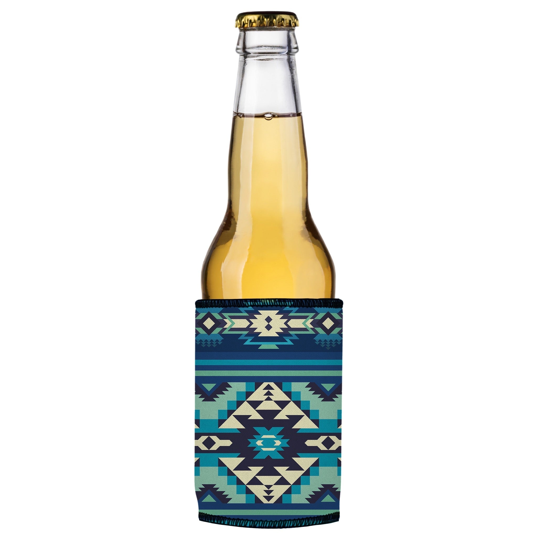 Stubbyz Blue Navajo Rug Stubby Cooler 2-Pack