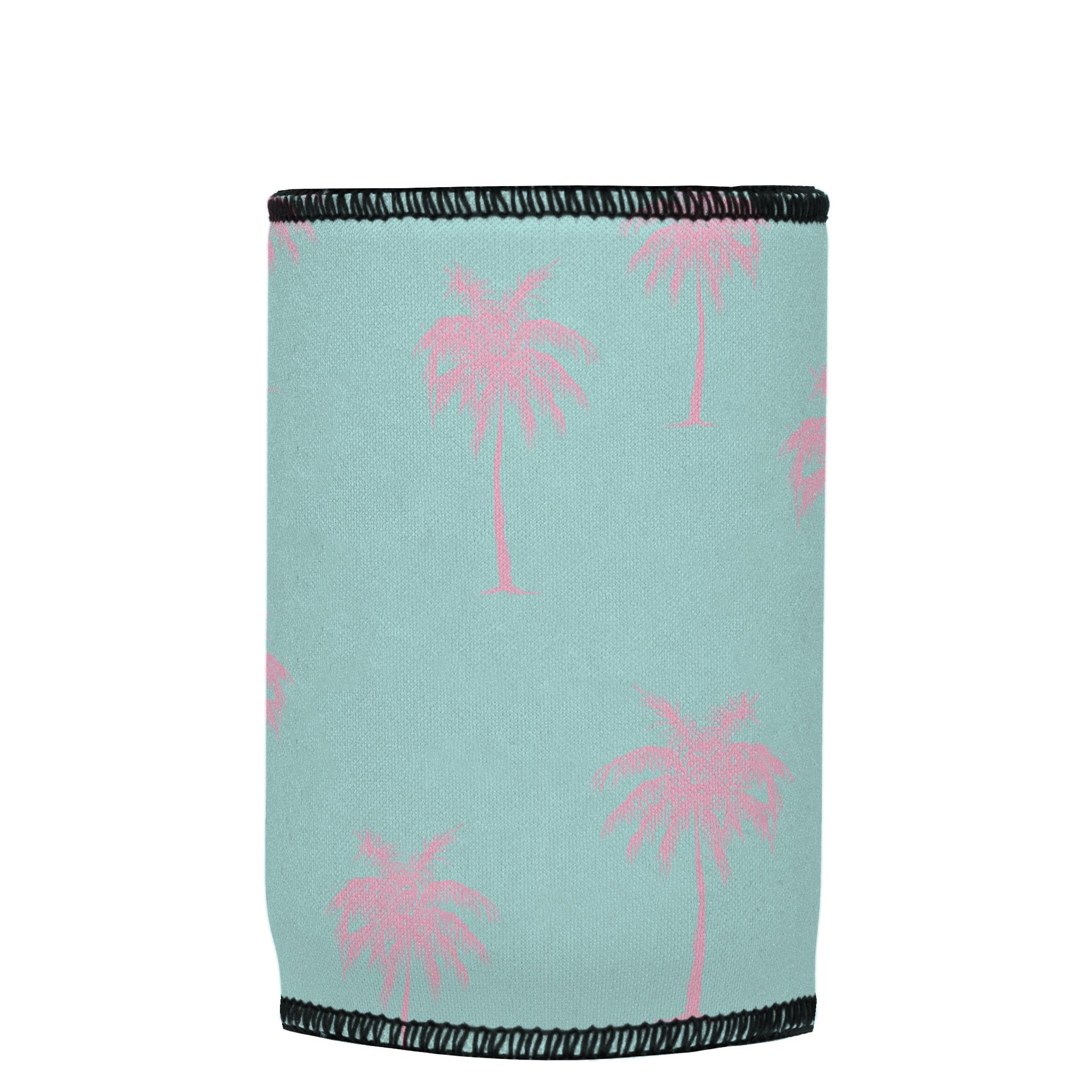 Stubbyz Palm Trees Pink Aqua Stubby Cooler 2-Pack