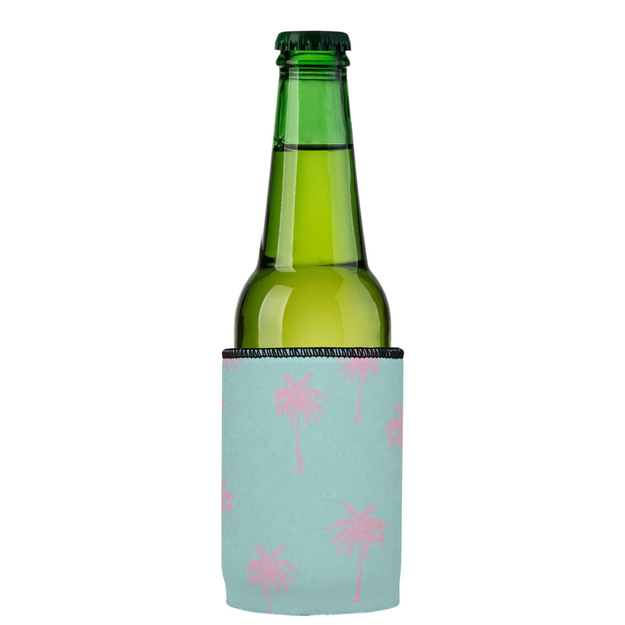 Stubbyz Palm Trees Pink Aqua Stubby Cooler 2-Pack