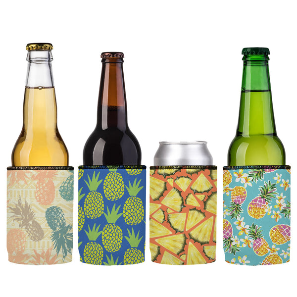 Stubbyz Just Pineapples Stubby Cooler 4-Pack, Australian Made by Stubbyz