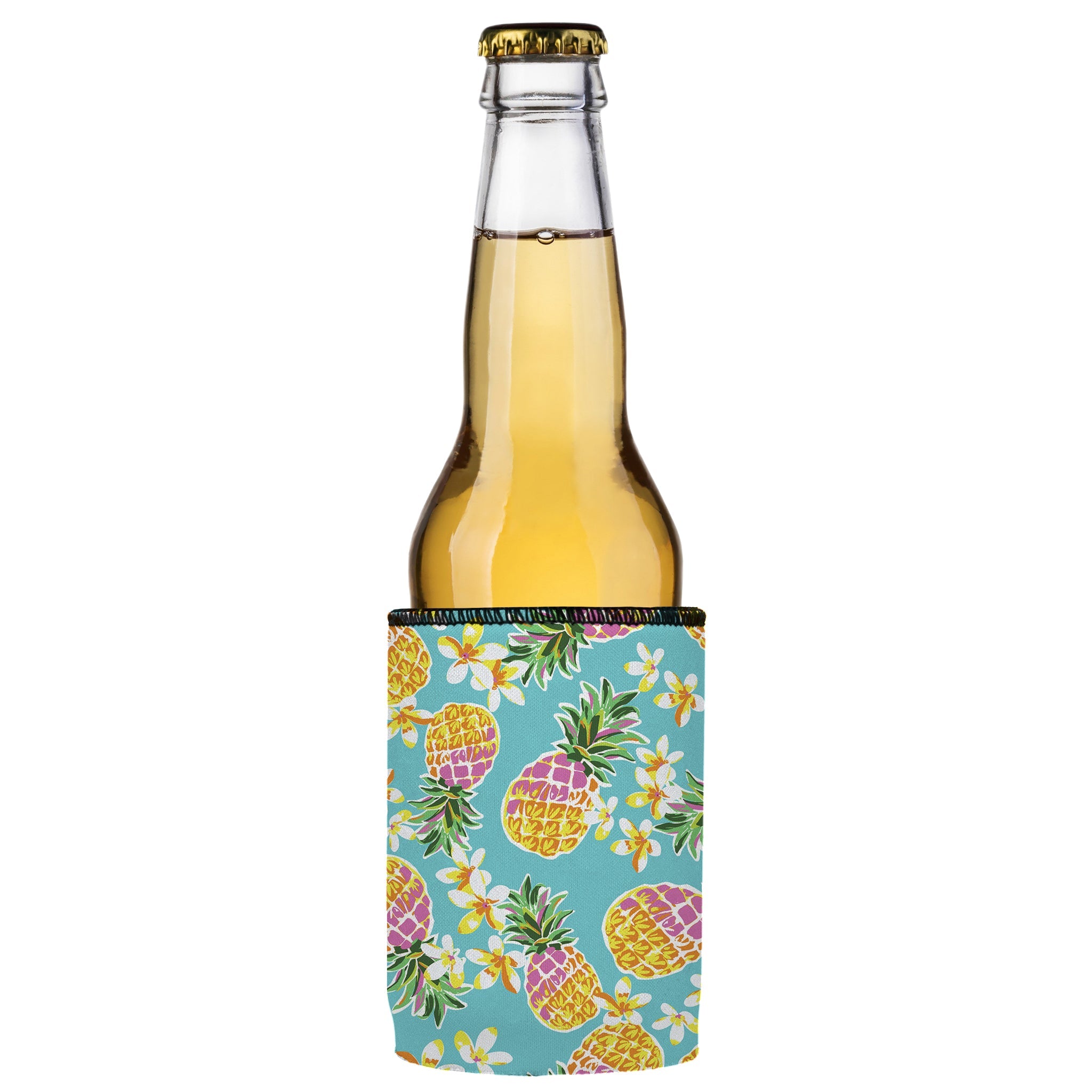 Stubbyz Floral Pineapple Stubby Cooler 3-Pack