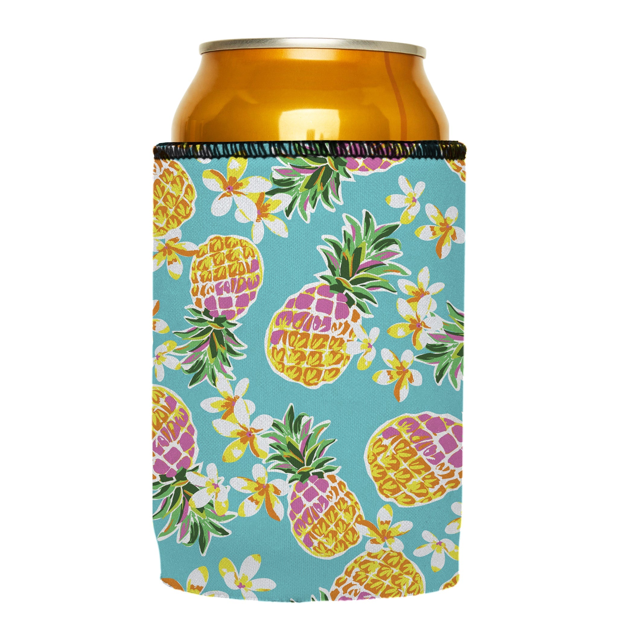 Stubbyz Floral Pineapple Stubby Cooler 3-Pack