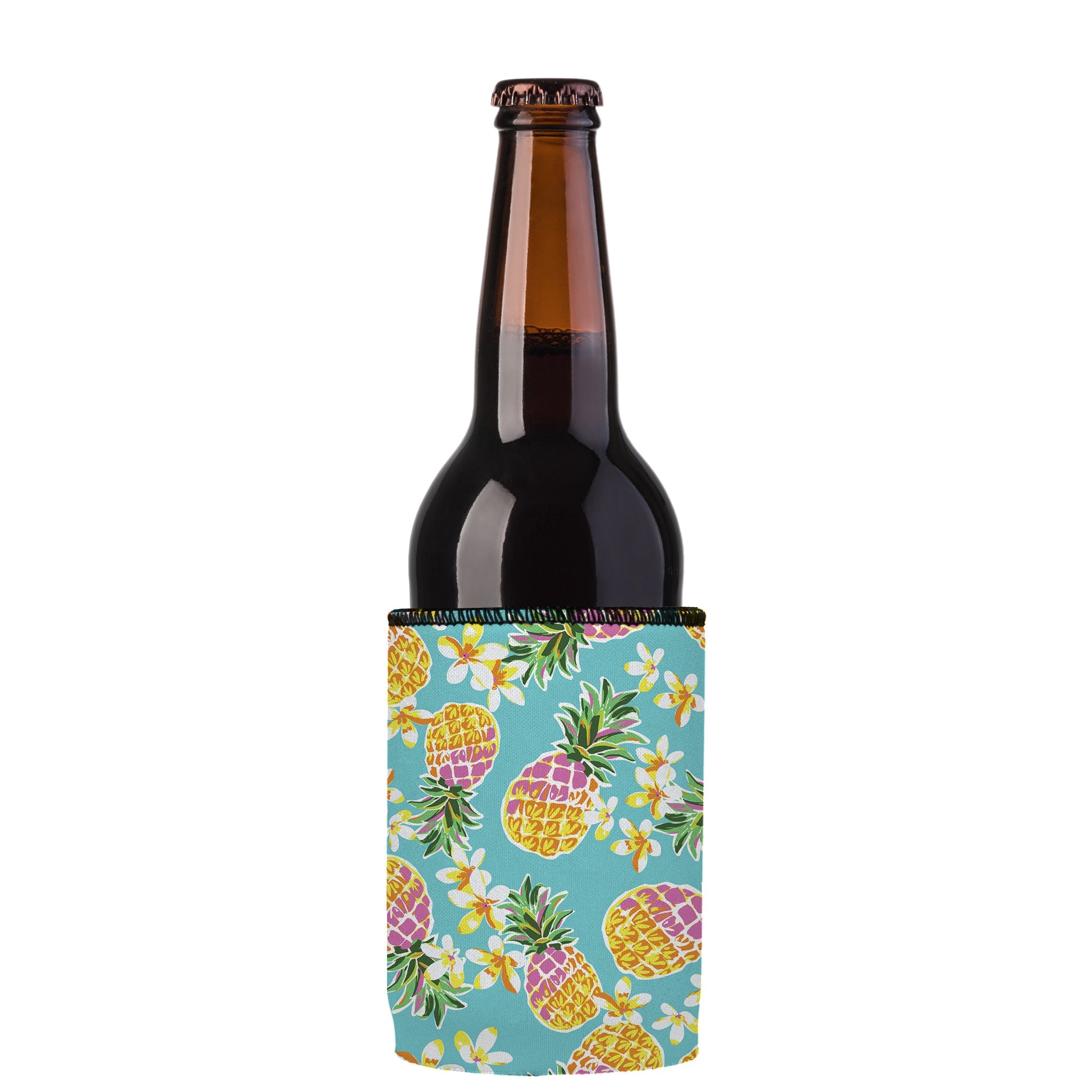 Stubbyz Floral Pineapple Stubby Cooler 3-Pack