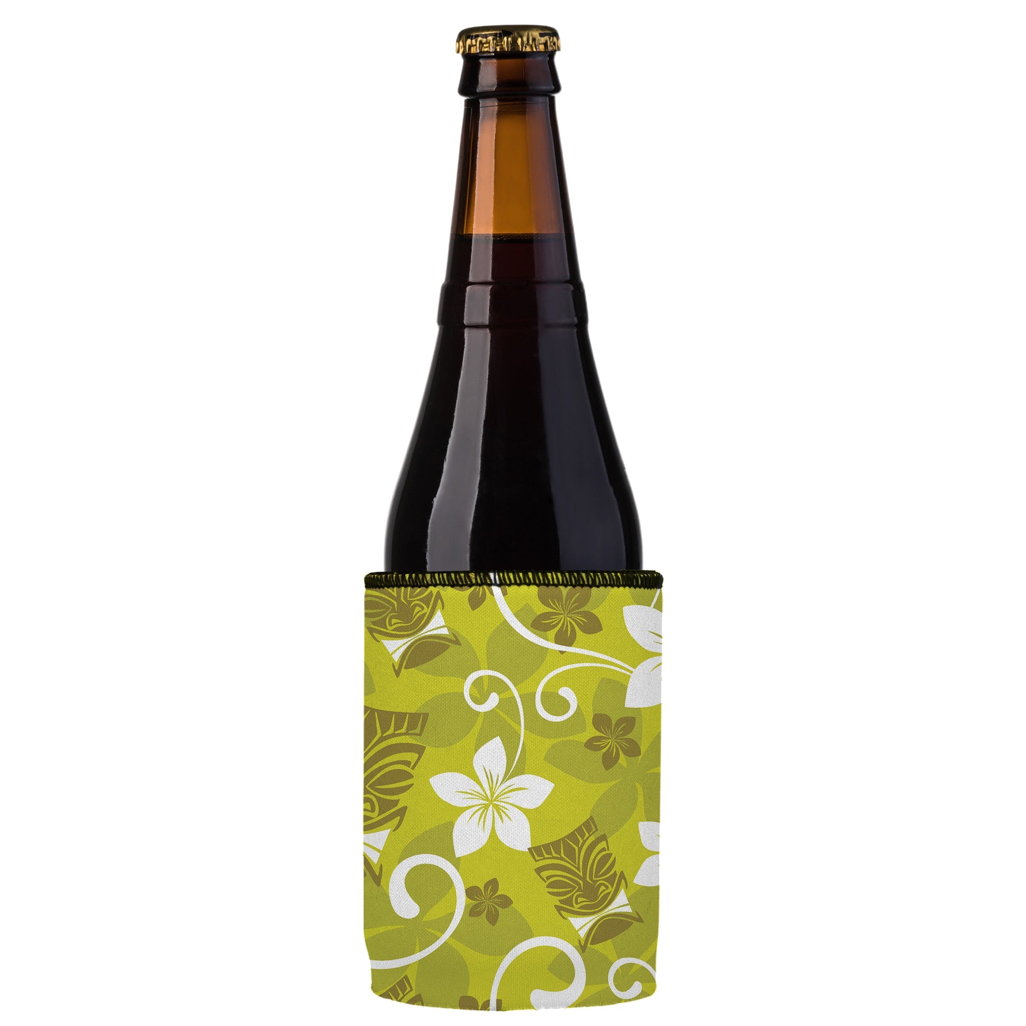 Stubbyz Green Tiki Tropics Stubby Cooler 2-Pack