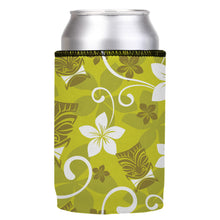 Stubbyz Green Tiki Tropics Stubby Cooler, Australian Made by Stubbyz