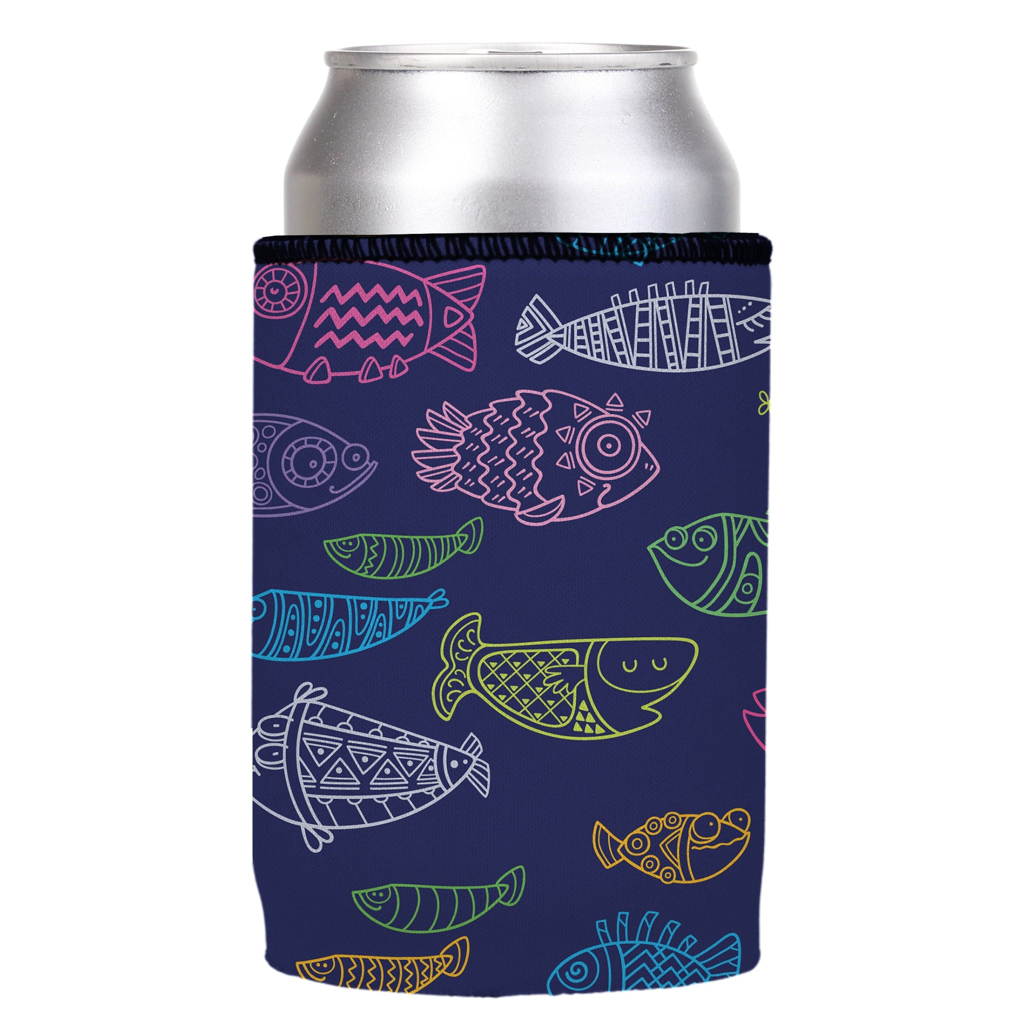 Stubbyz Neon Fish Stubby Cooler 2-Pack