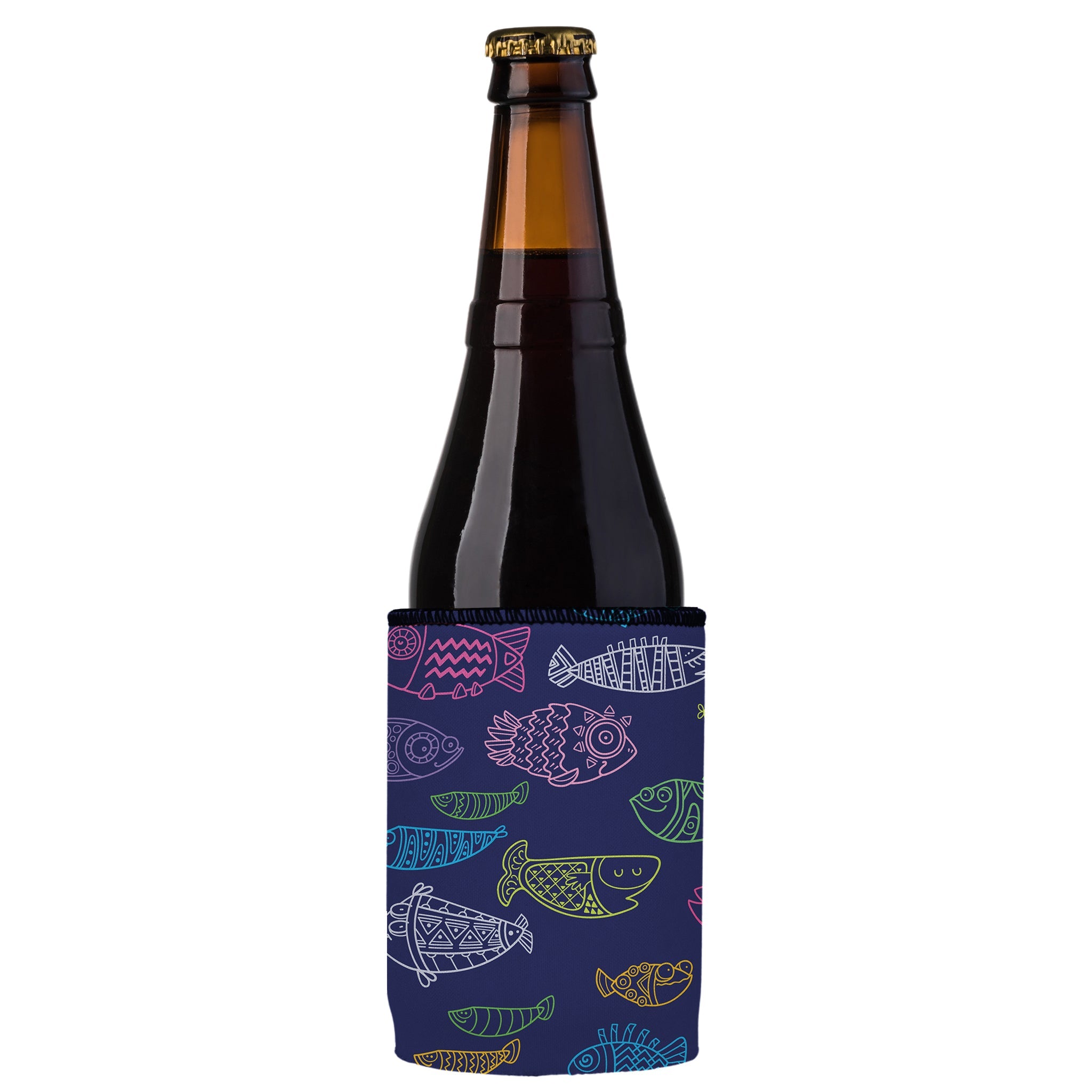 Stubbyz Neon Fish Stubby Cooler 2-Pack