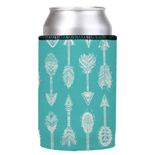 Stubbyz Teal Boho Arrows Stubby Cooler, Australian Made by Stubbyz