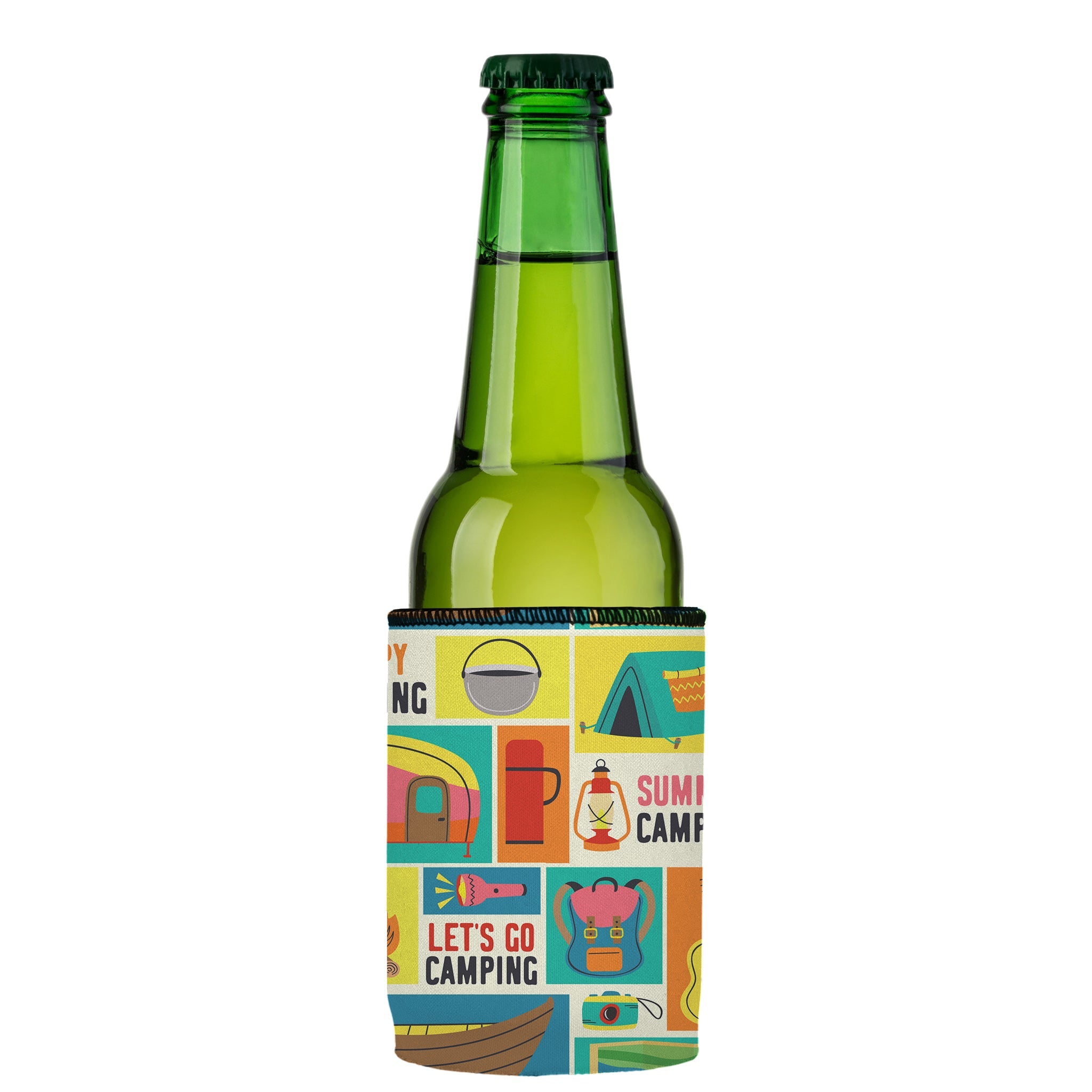 Stubbyz Happy Camping Stubby Cooler 3-Pack