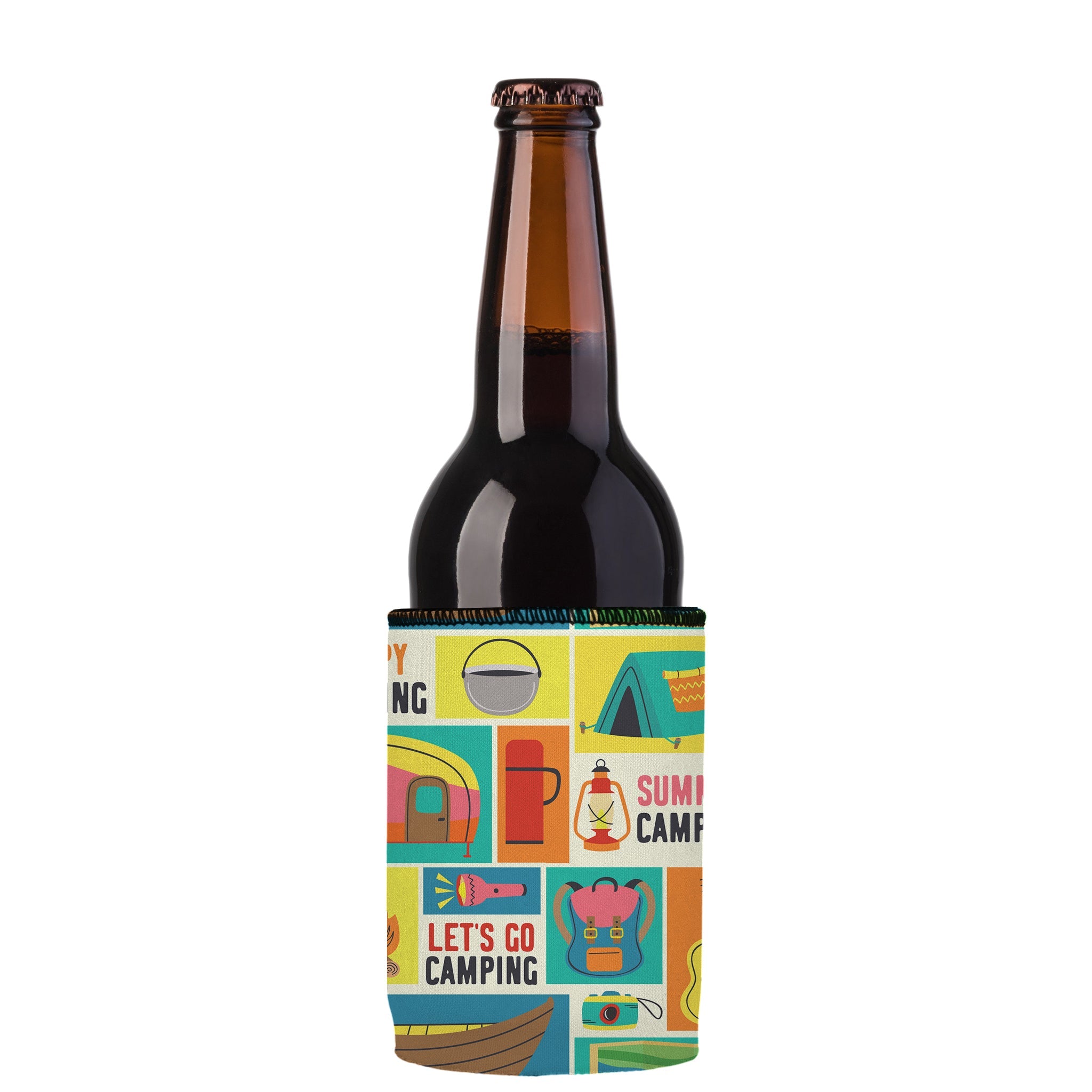 Stubbyz Happy Camping Stubby Cooler 3-Pack