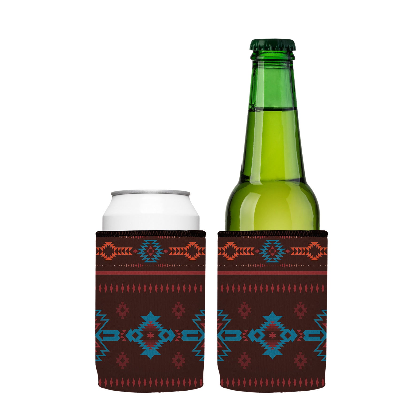Stubbyz Brown Navajo Rug Stubby Cooler 2-Pack