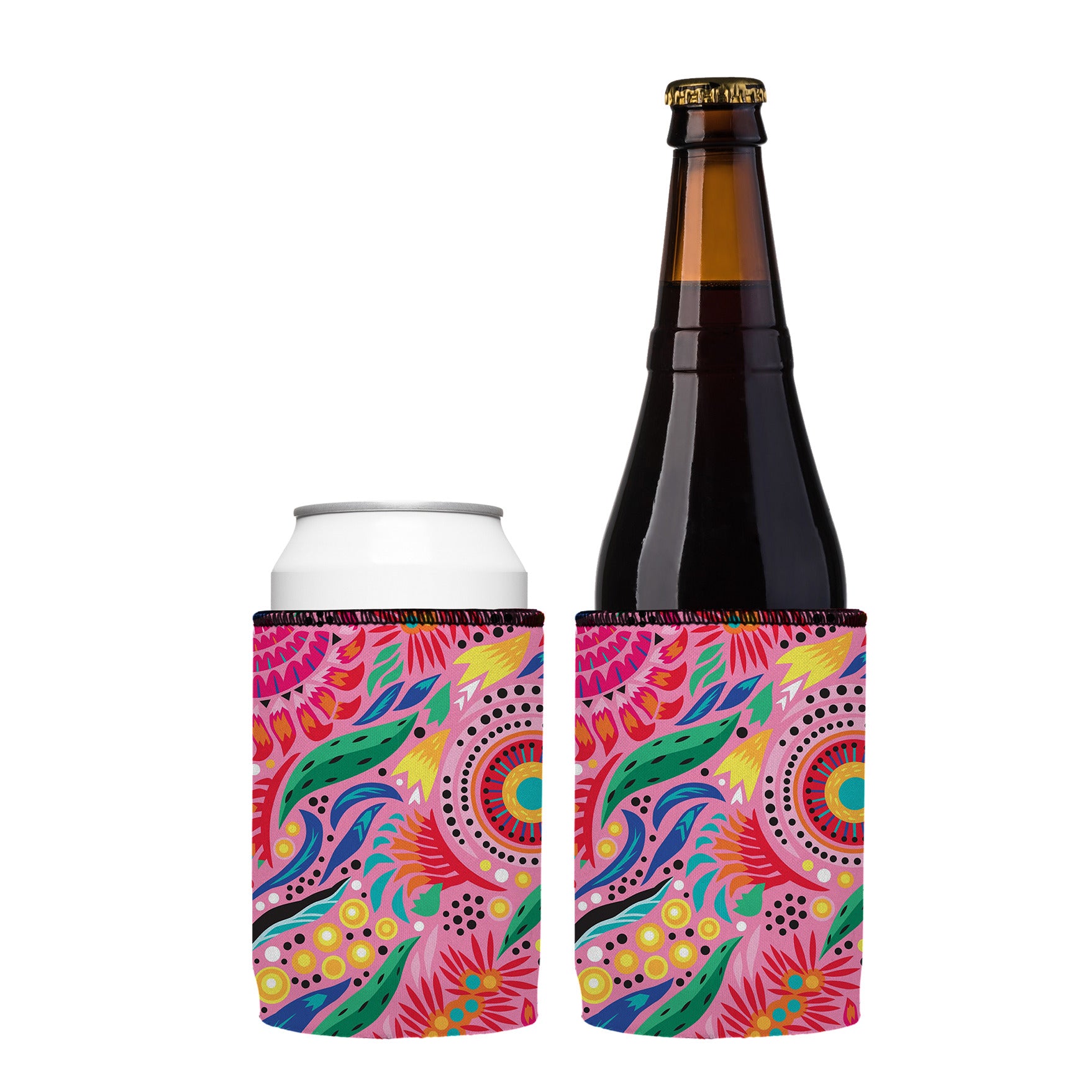 Stubbyz Australian Flowers Stubby Cooler 2-Pack