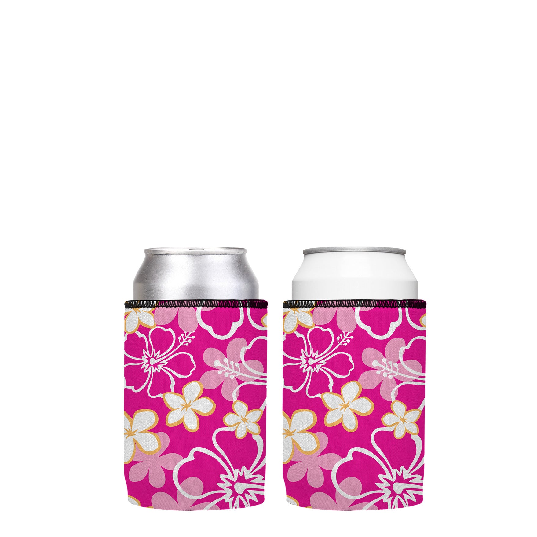 Stubbyz Pink Hibiscus Stubby Cooler 2-Pack