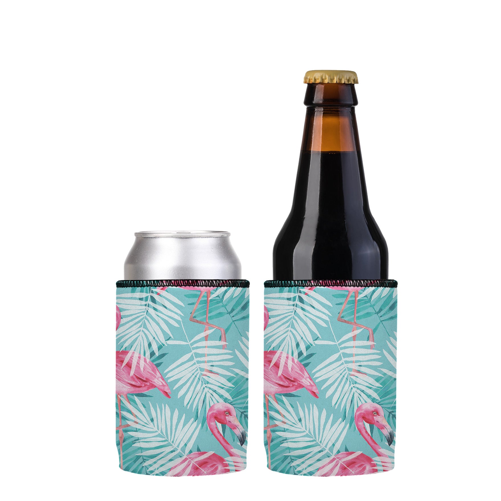 Stubbyz Pink Flamingos Stubby Cooler 2-Pack