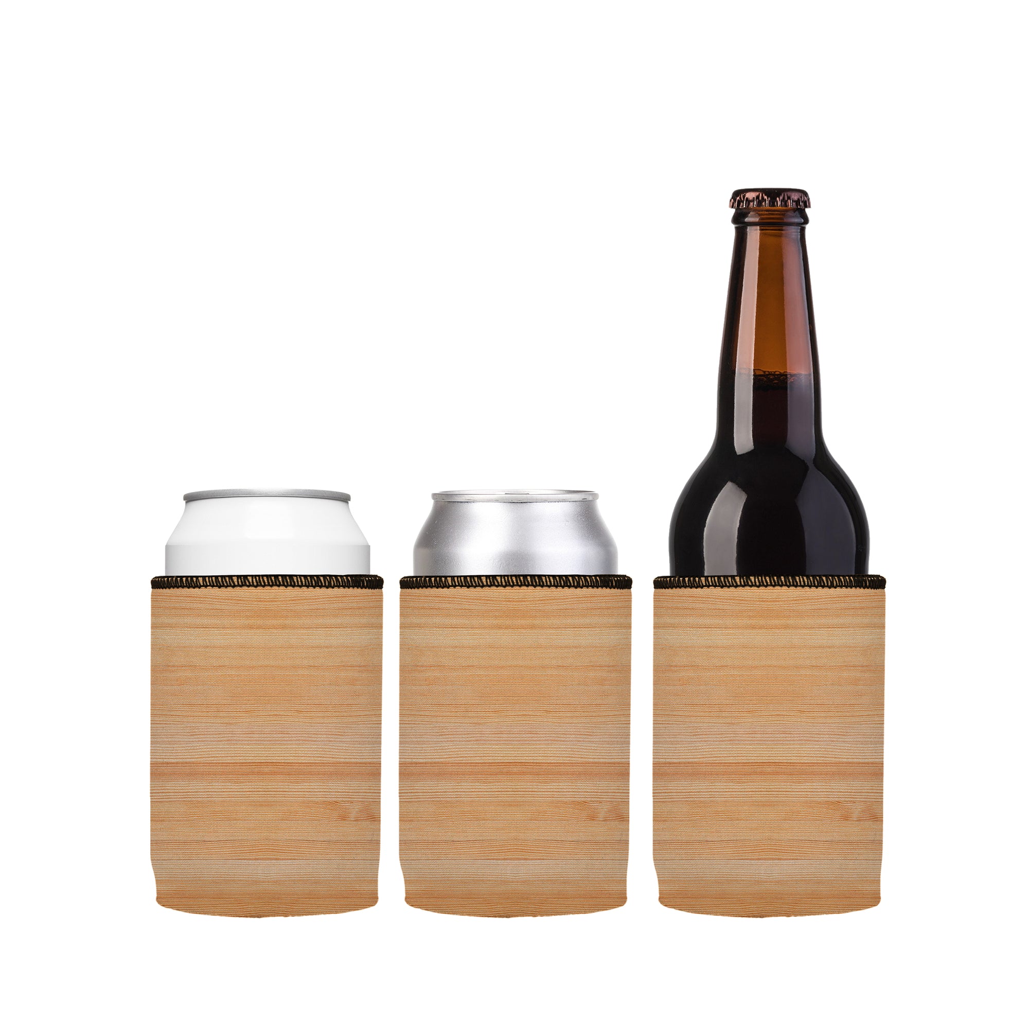 Stubbyz Wood Grain Stubby Cooler 3-Pack