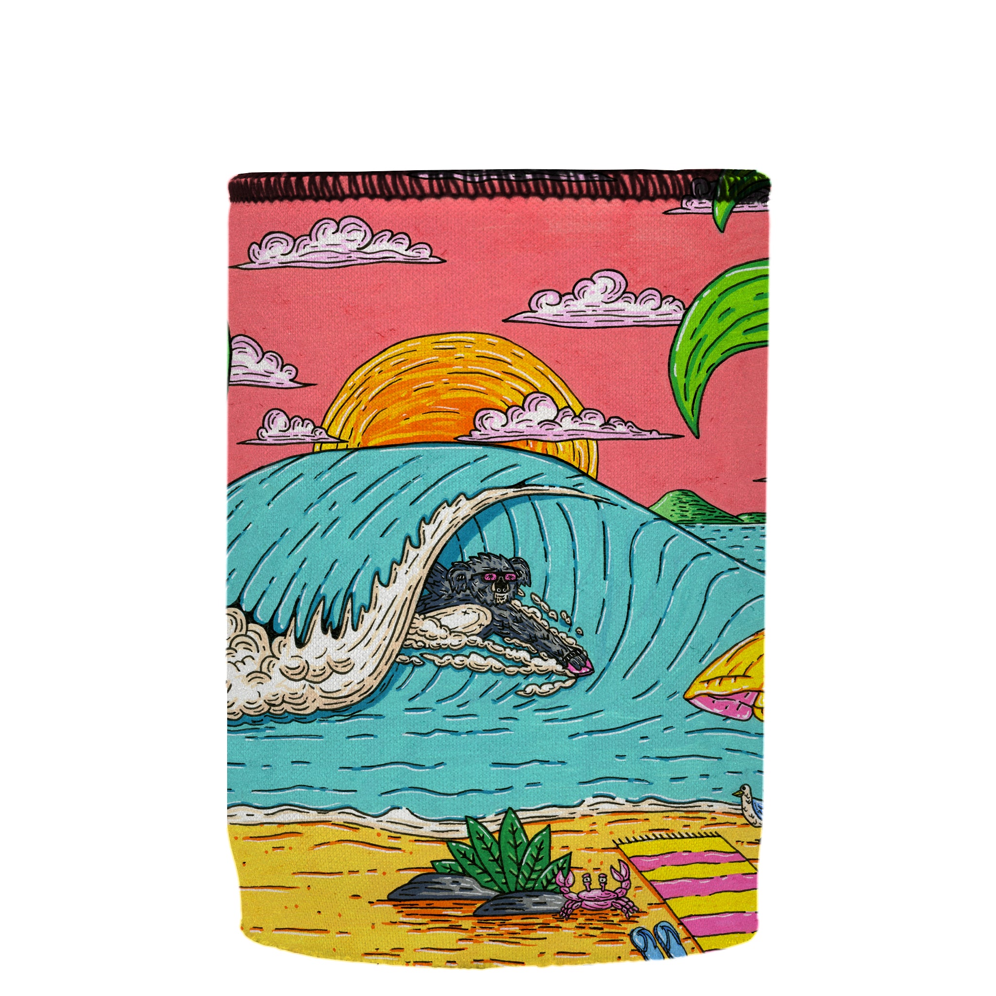 Stubbyz x Mulga Barry the Bodysurfing Koala Stubby Cooler