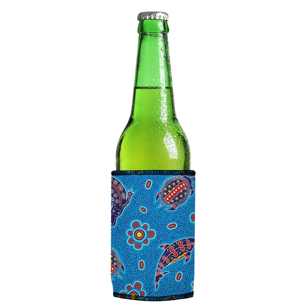 Australian Sea Stubbyz One Size cooler on a slim Euro-style bottle