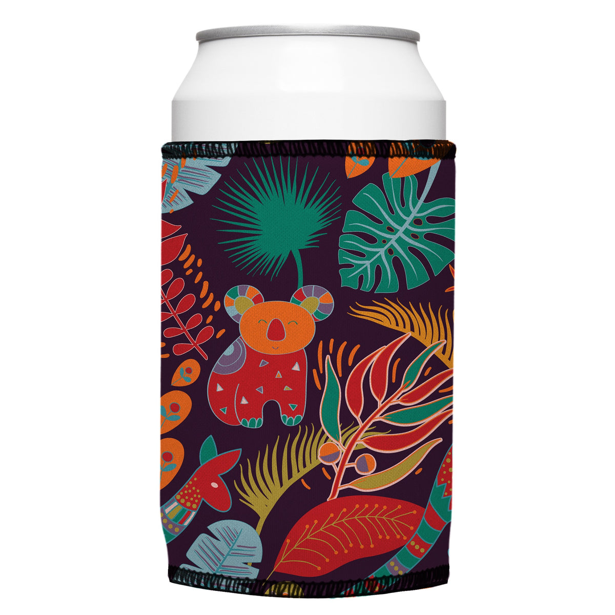 Australian Animals Stubbyz One Size cooler on a standard bottle