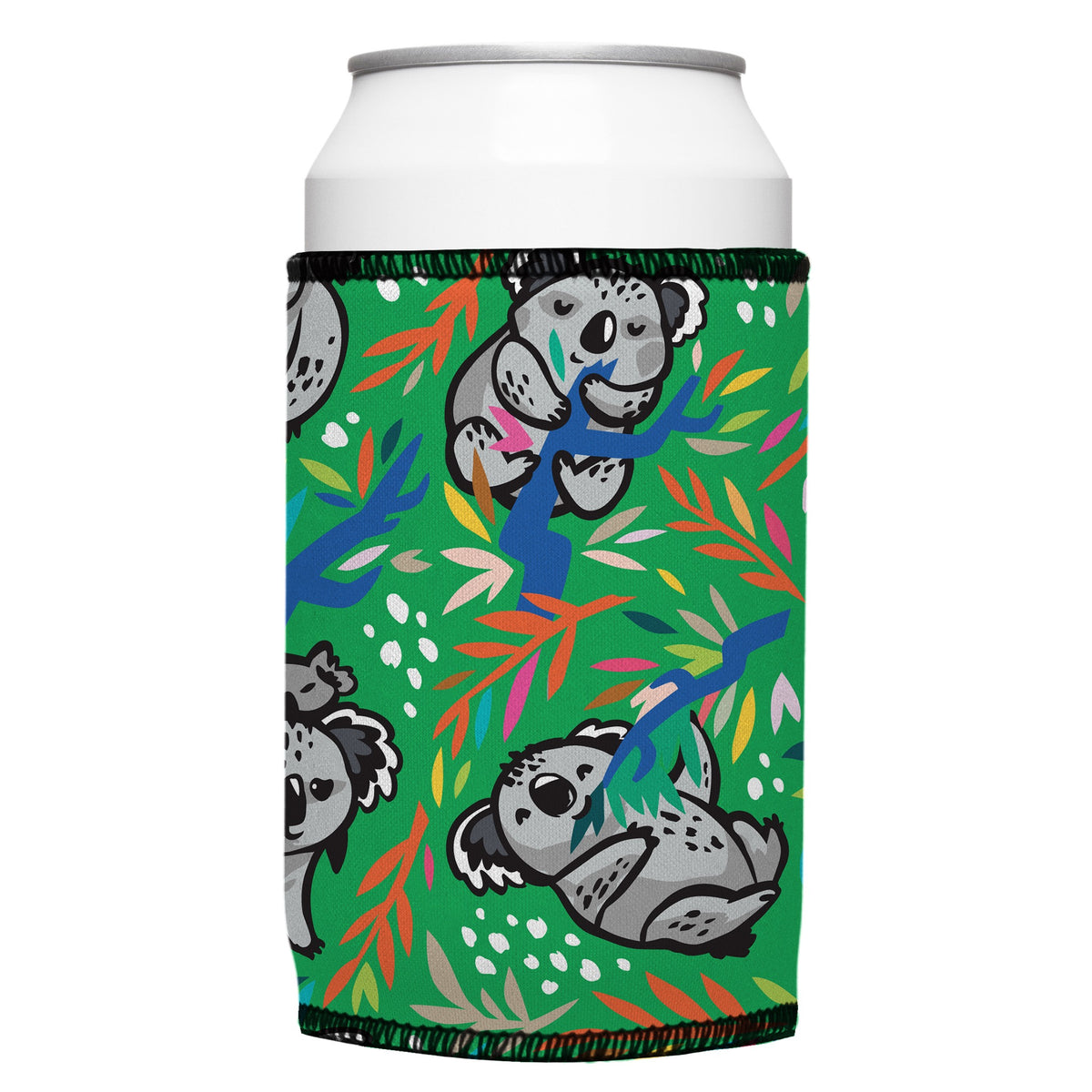 Nom Nom Koala Stubbyz One Size cooler on a standard bottle