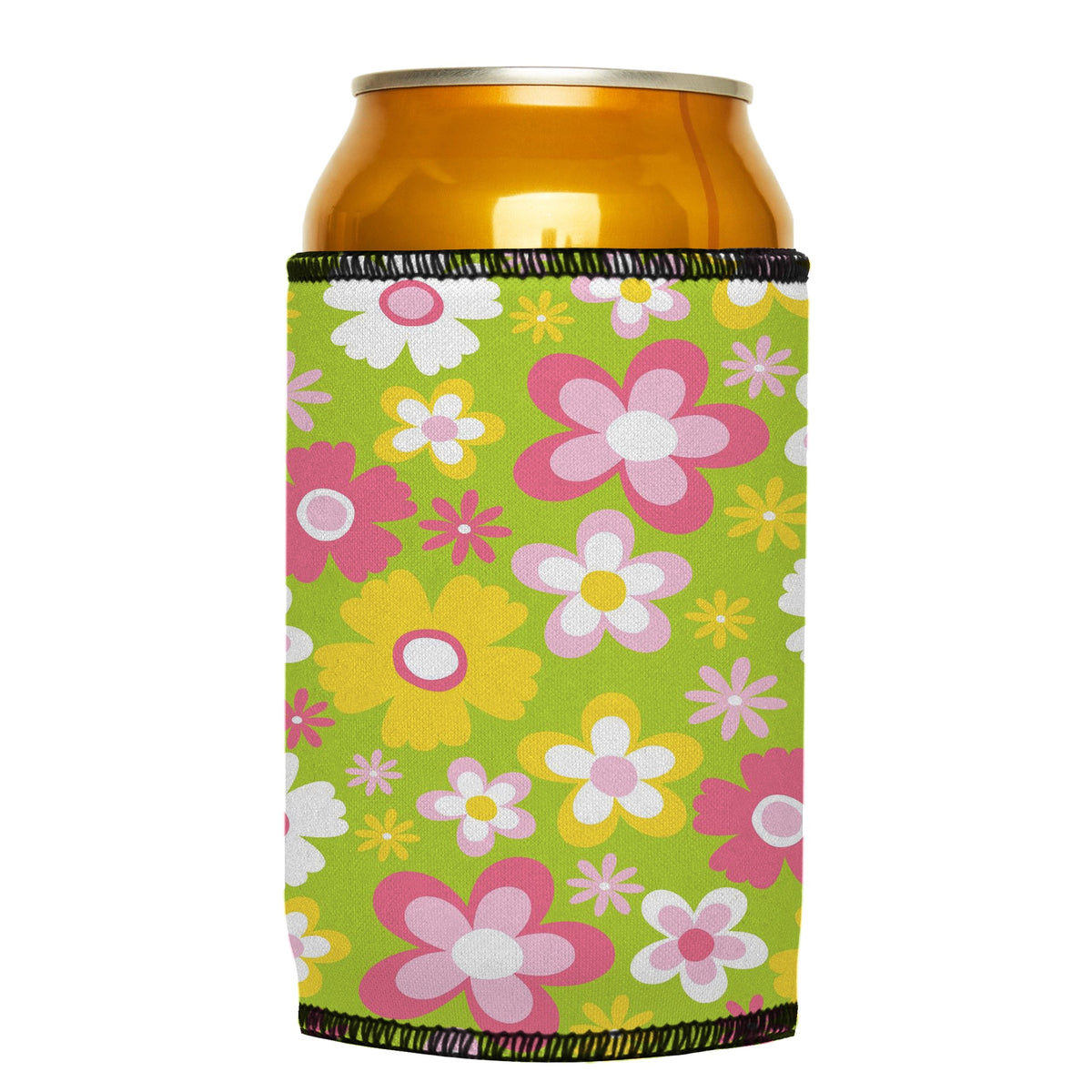 Hazy Daisy Stubbyz One Size cooler on a standard can