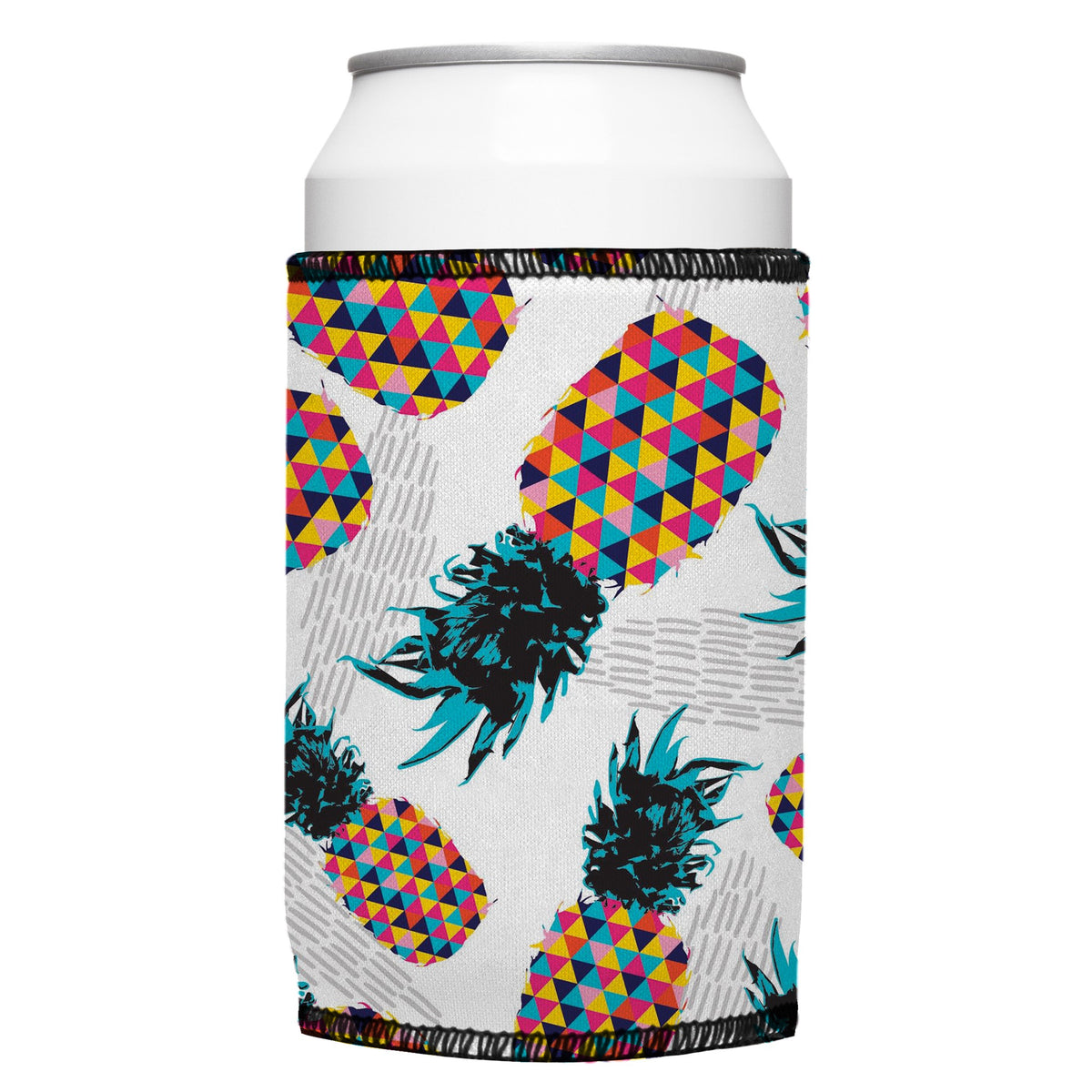 Pineapple Heads Stubbyz One Size cooler on a standard bottle