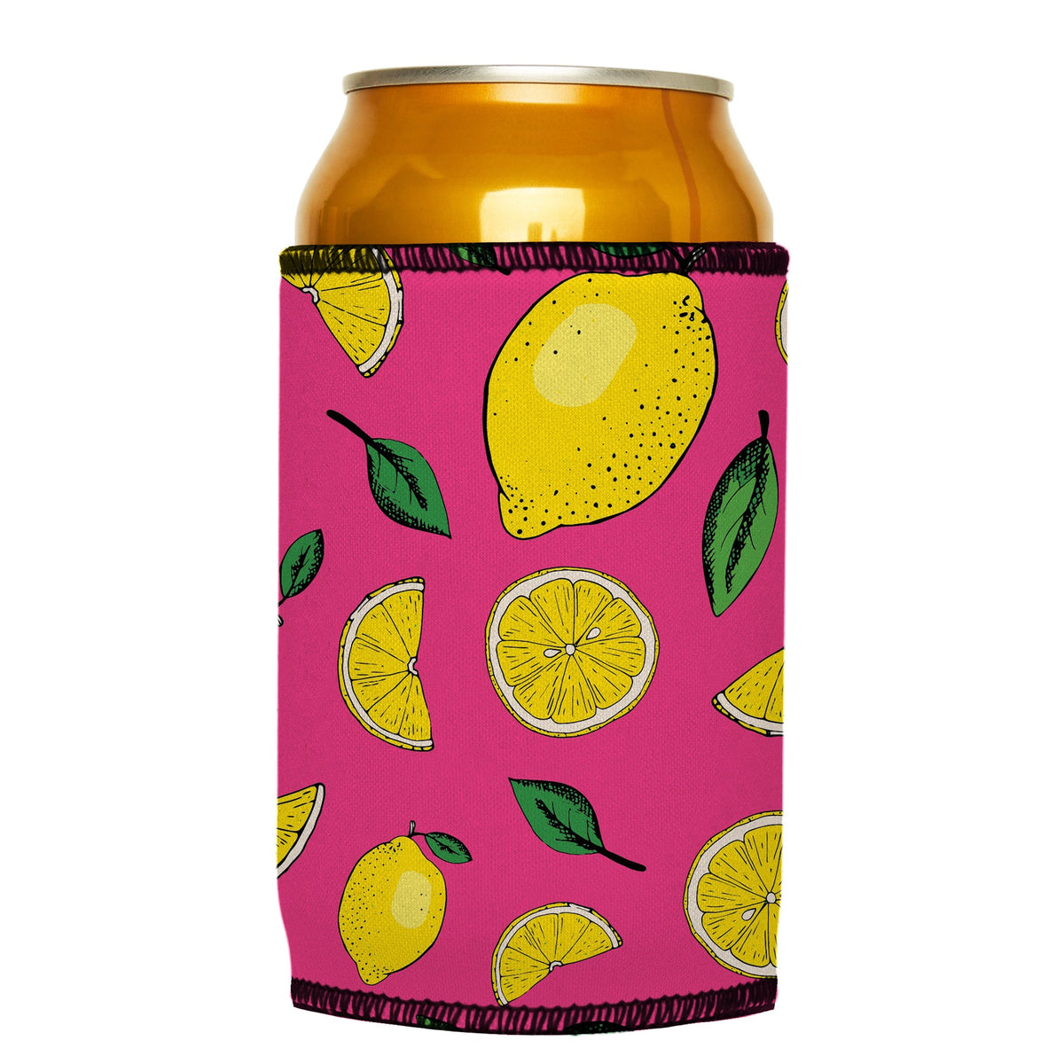 Lots-O-Lemons Stubbyz One Size cooler on a standard can