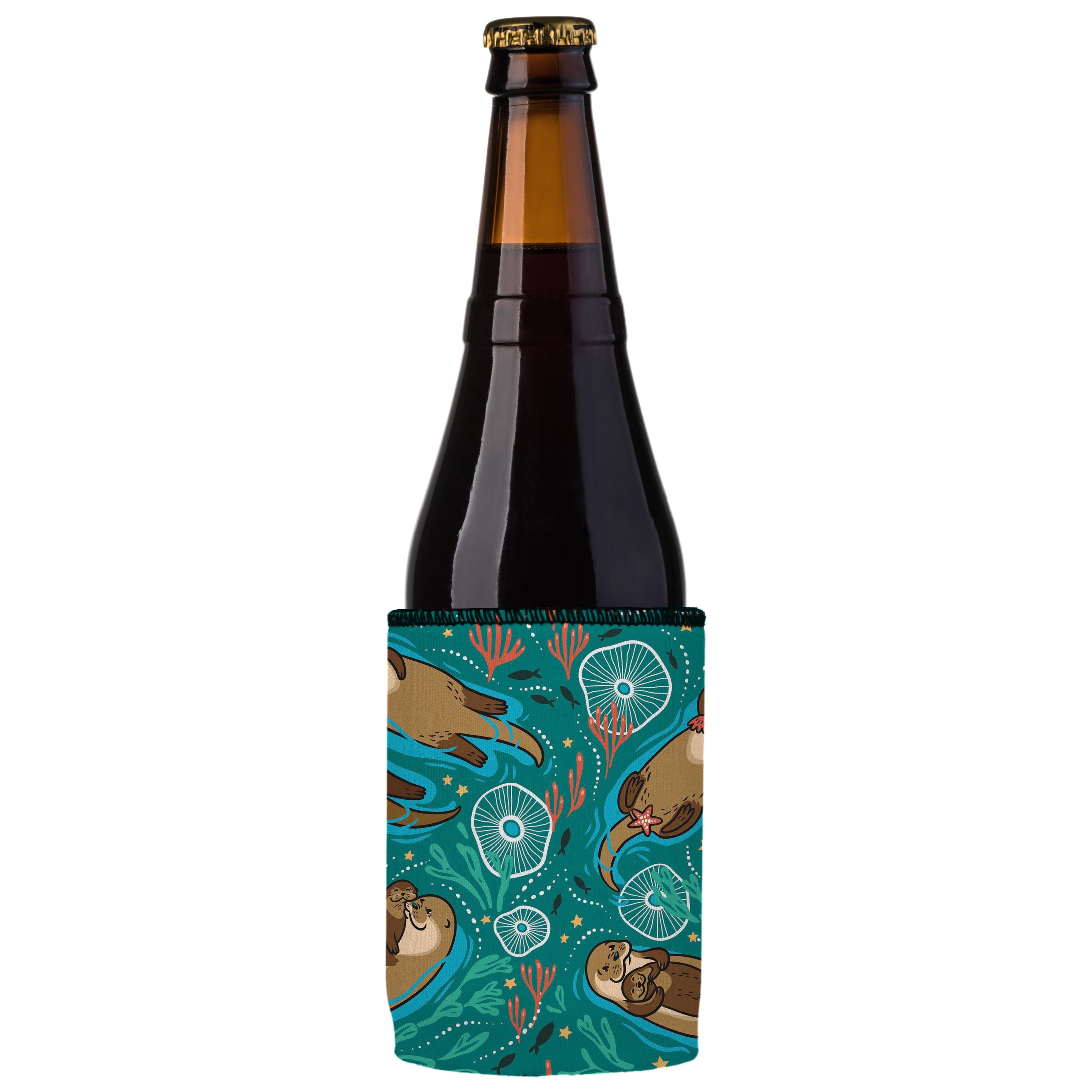 Stubbyz Sea Otters Chillin Stubby Cooler 2-Pack