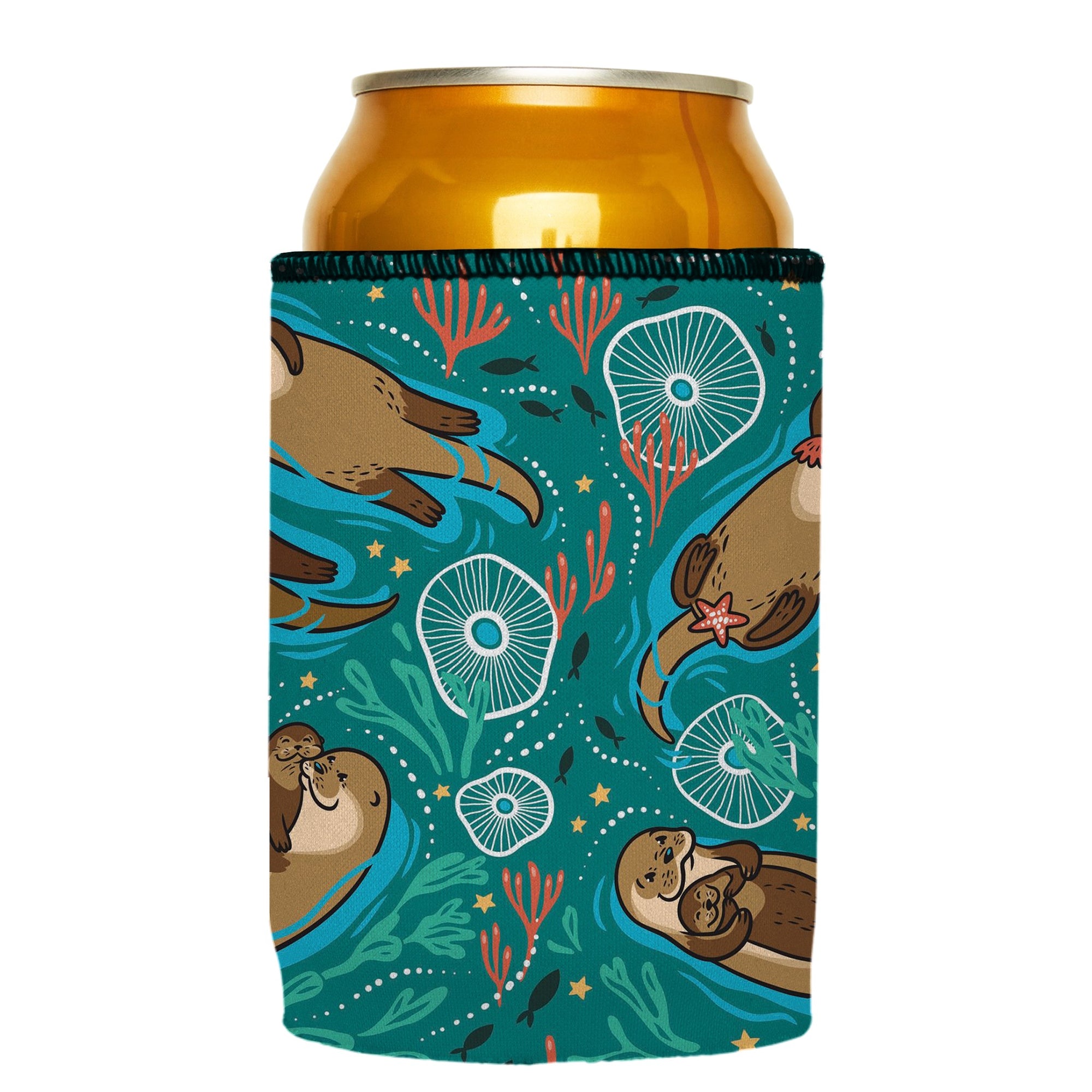 Stubbyz Sea Otters Chillin Stubby Cooler