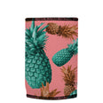 Mmm Pineapples Yummy Stubbyz One Size baseless stubby cooler, shown flat