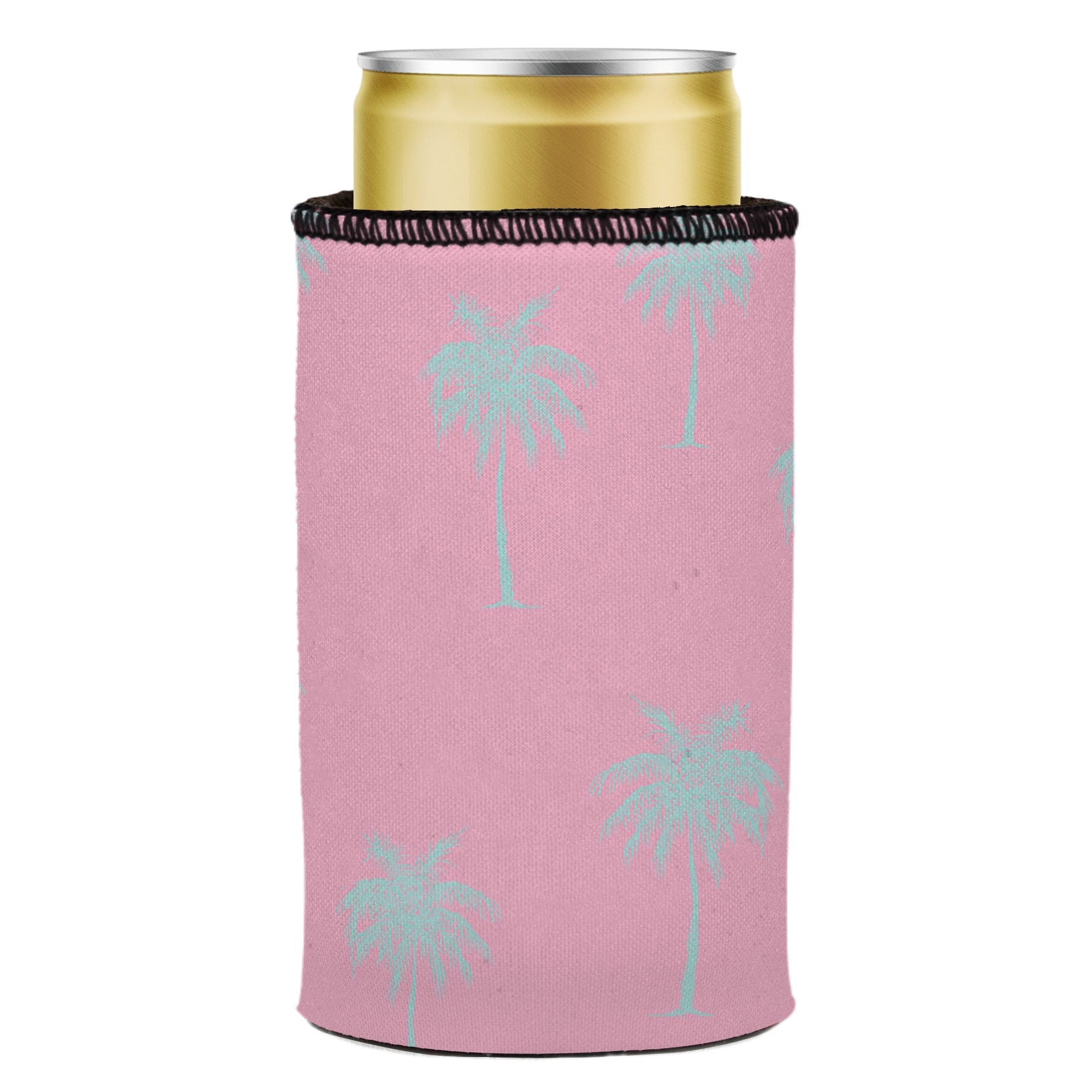 Stubbyz Palm Trees Aqua Pink Stubby Cooler 2-Pack