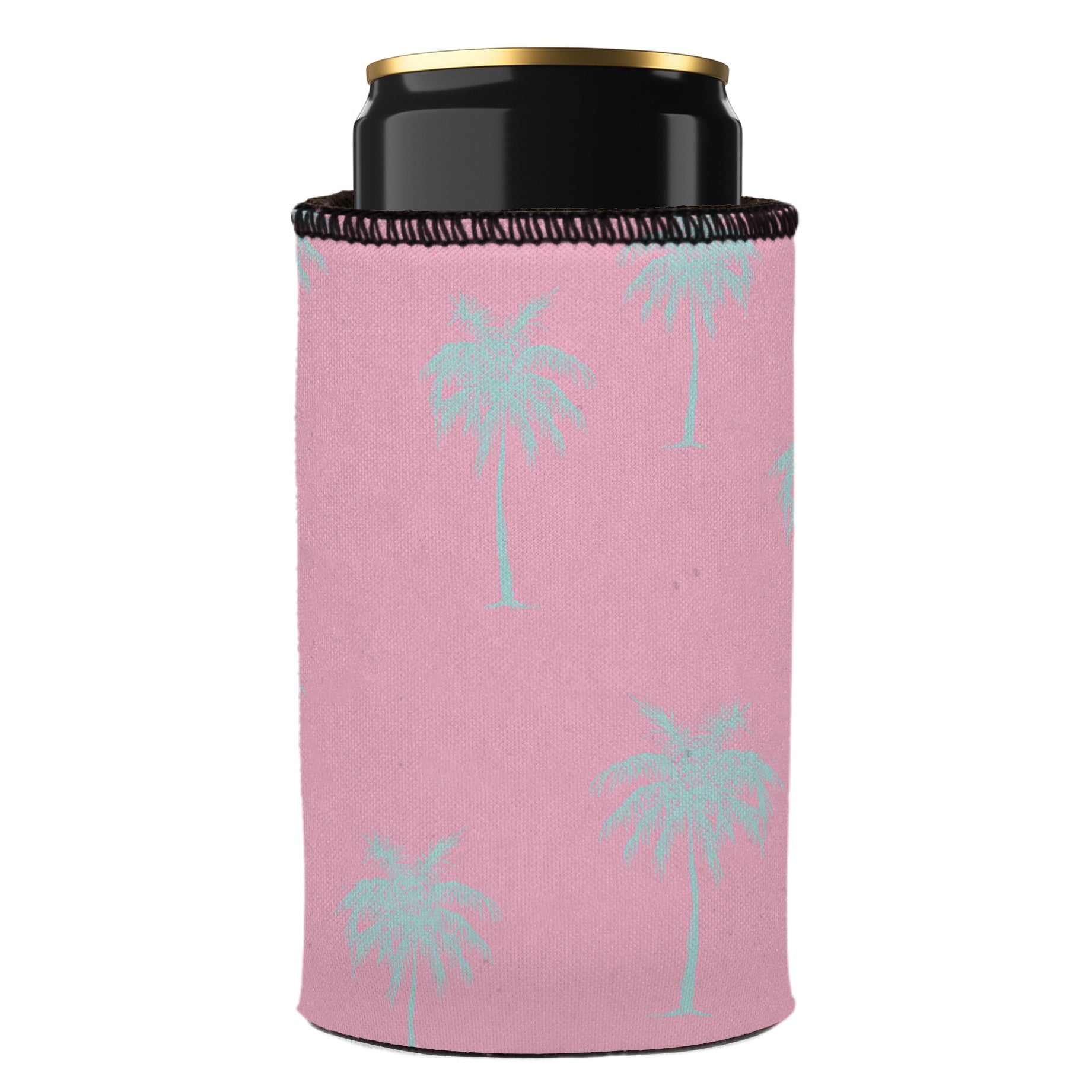 Stubbyz Palm Trees Aqua Pink Stubby Cooler 2-Pack