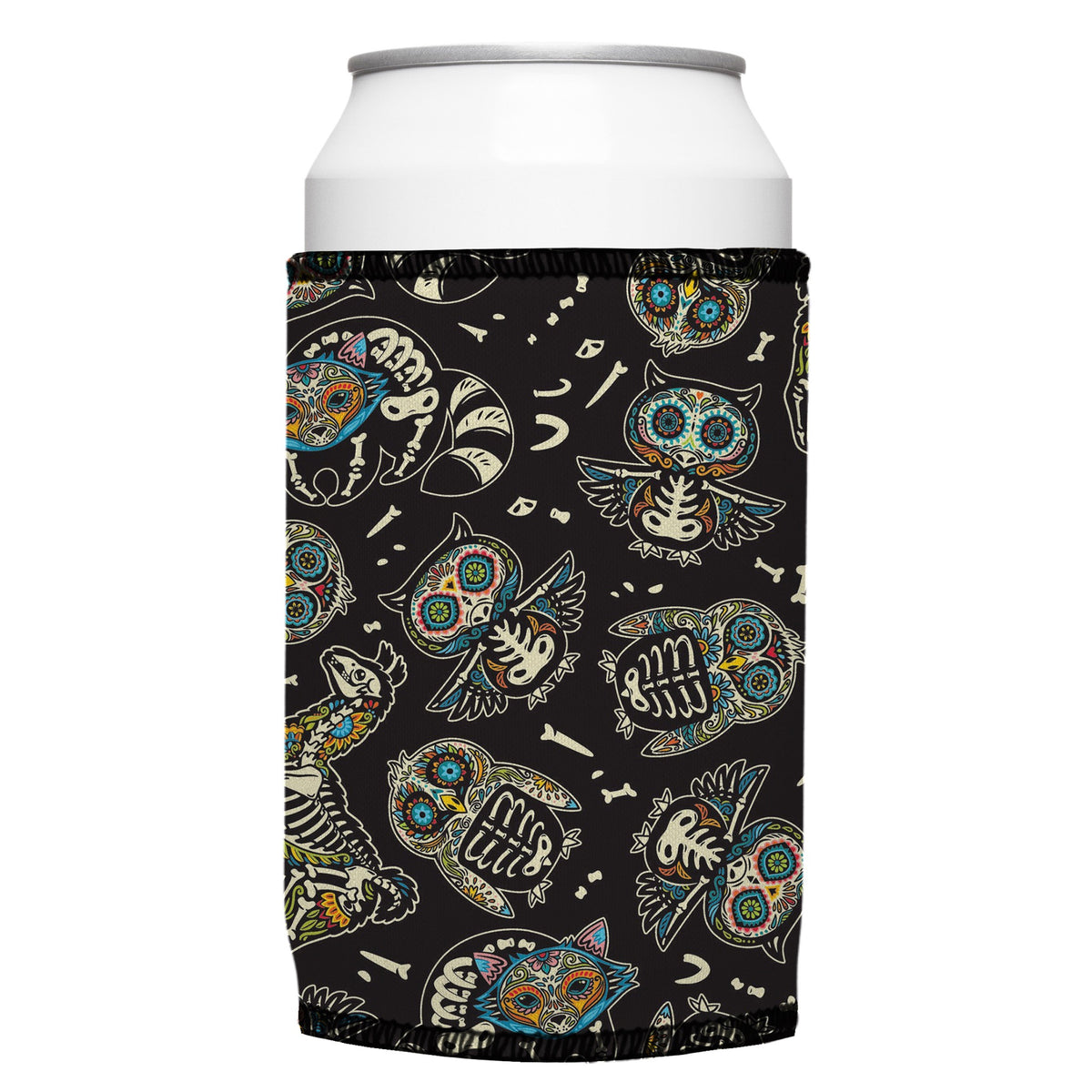 Animal Skeletons Stubbyz One Size cooler on a standard bottle