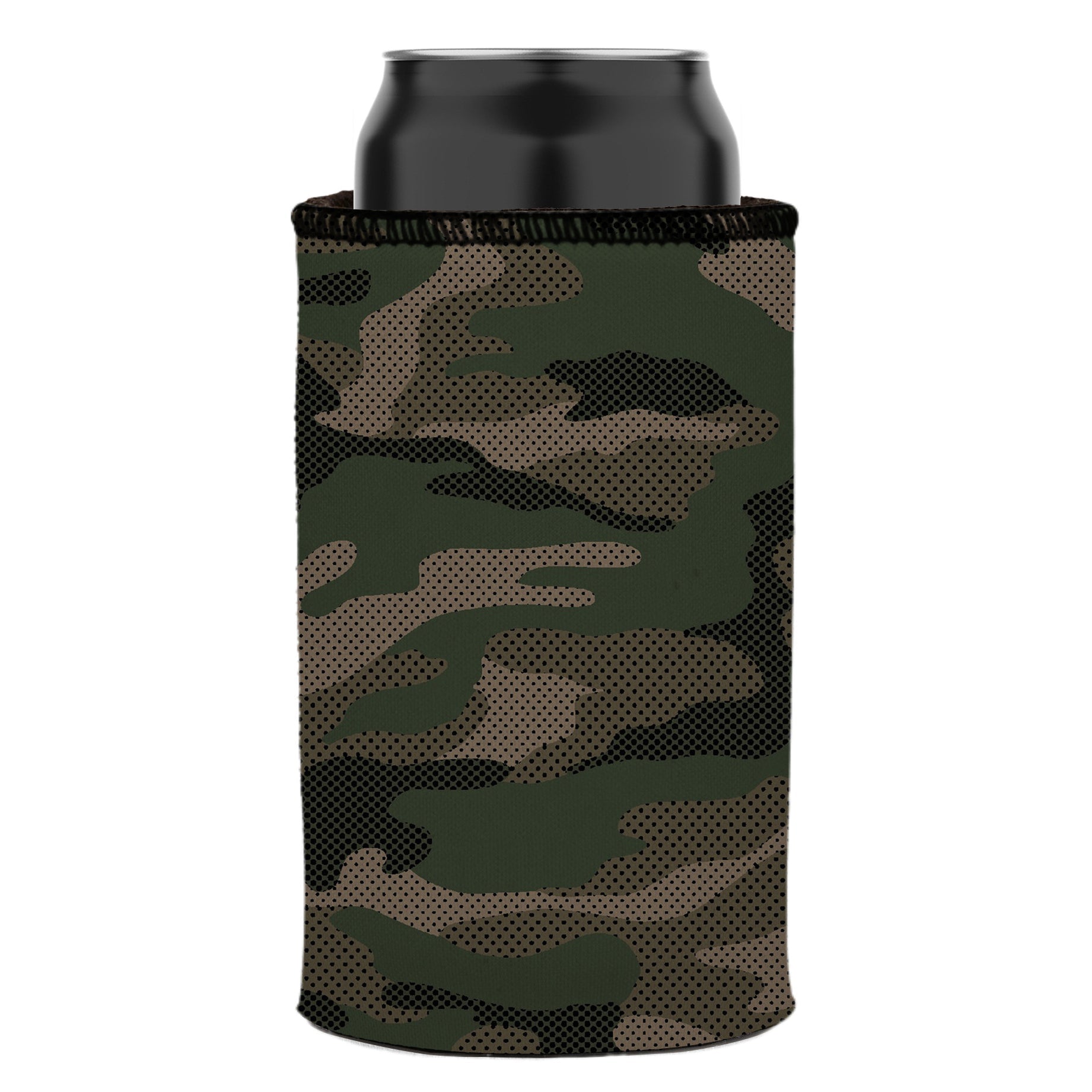 Stubbyz Green Camo Dot Pattern Stubby Cooler 2-Pack