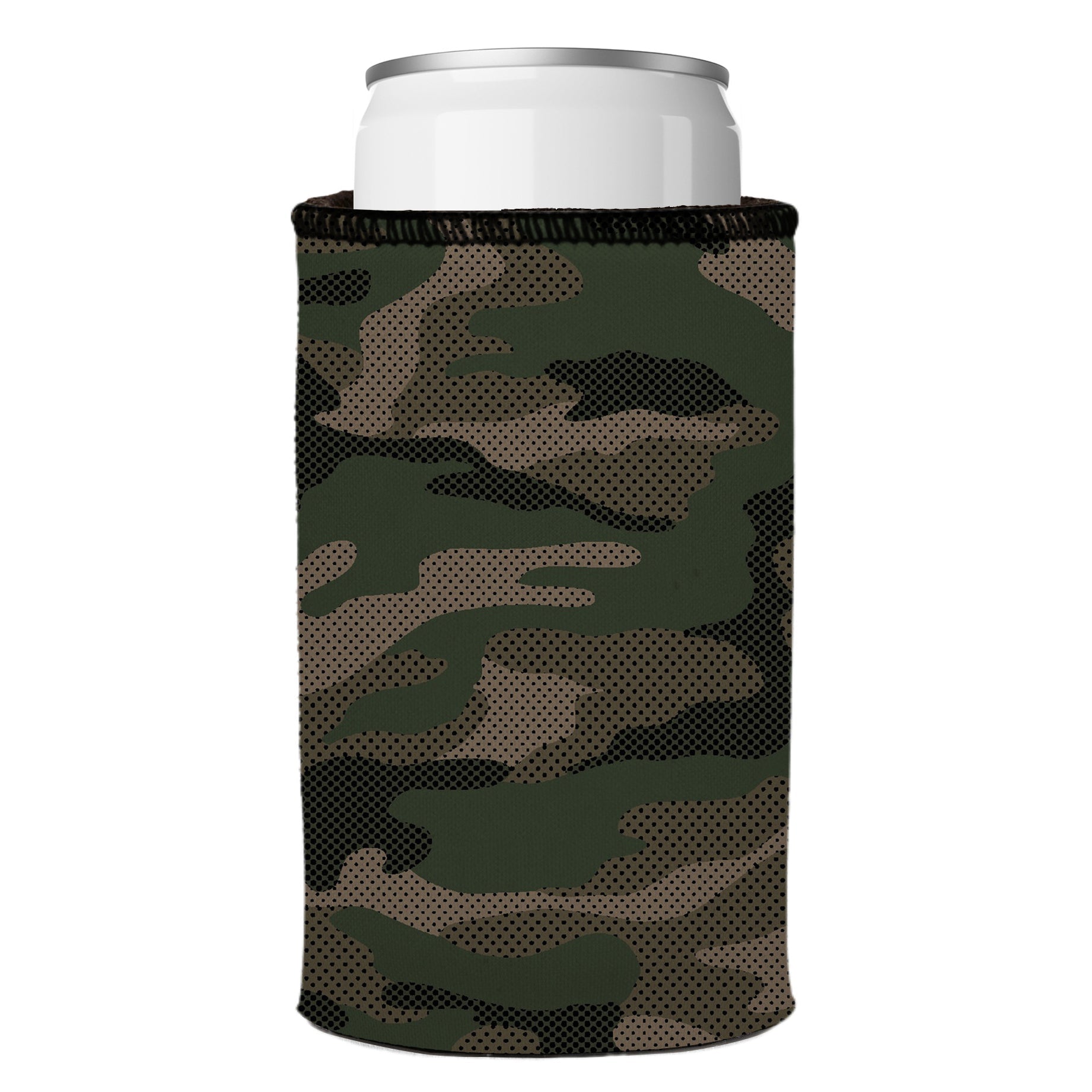 Stubbyz Green Camo Dot Pattern Stubby Cooler 2-Pack