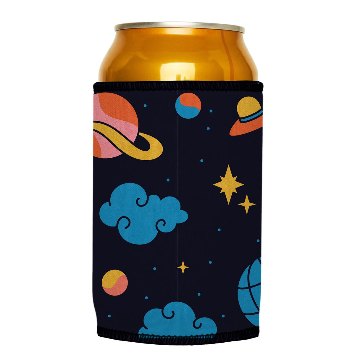 To the Moon Stubbyz One Size cooler on a standard can