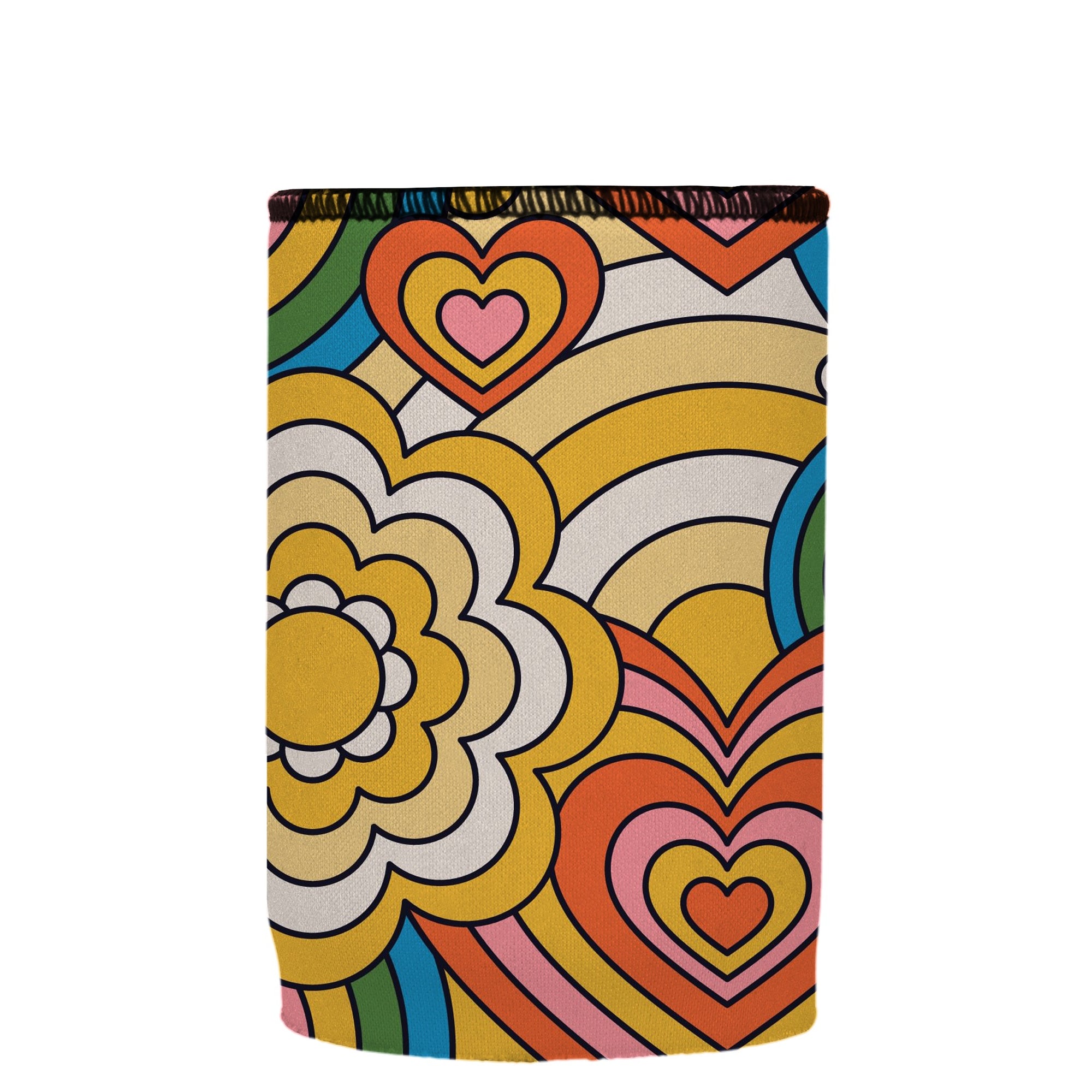 Stubbyz 60s Hearts Stubby Cooler, Australian Made by Stubbyz, view 5