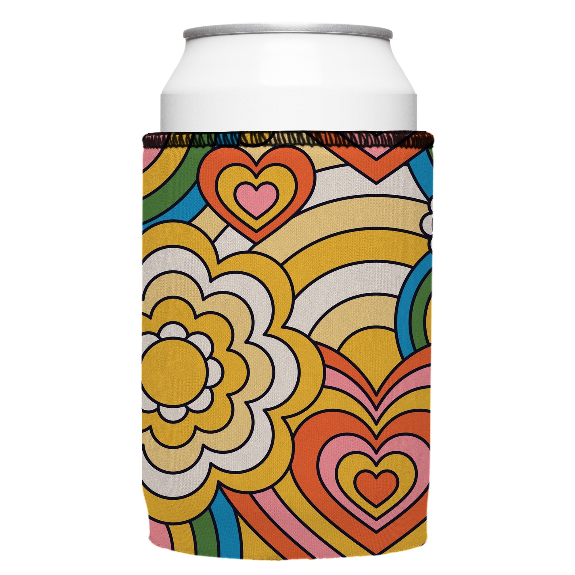 Stubbyz 60s Hearts Stubby Cooler