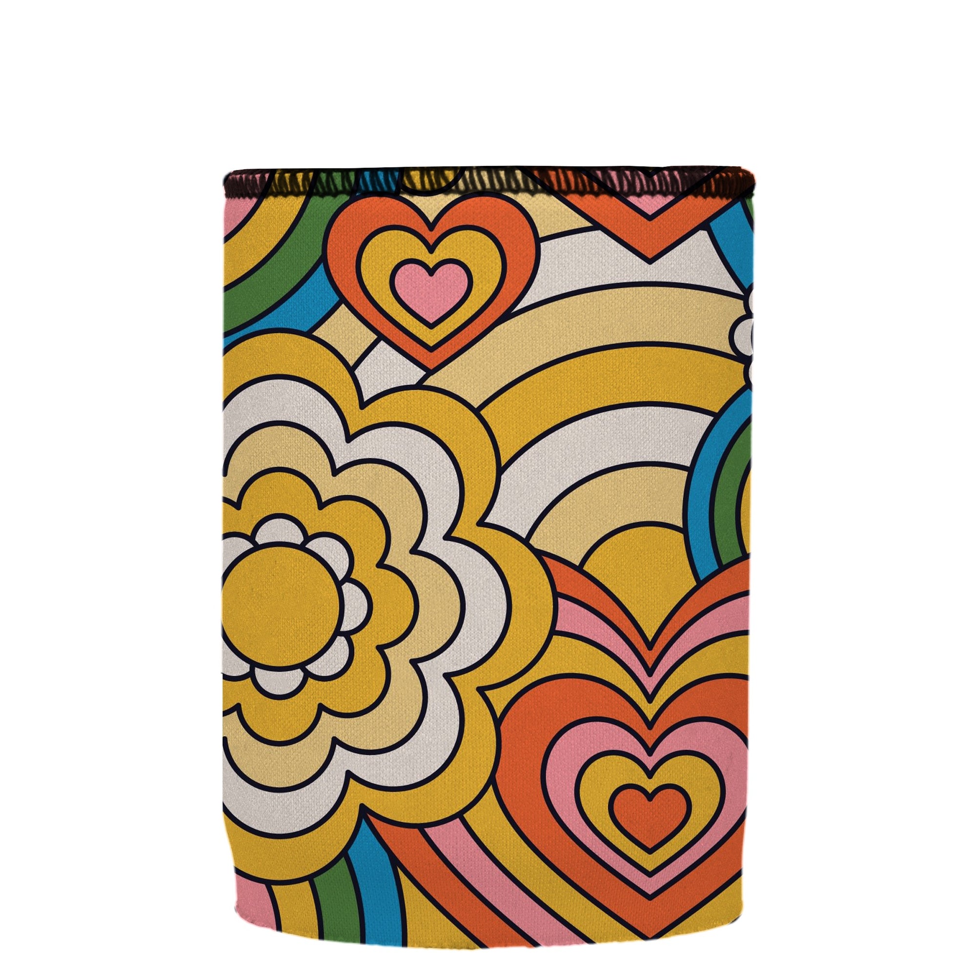 Stubbyz 60s Hearts Stubby Cooler, Australian Made by Stubbyz, view 2