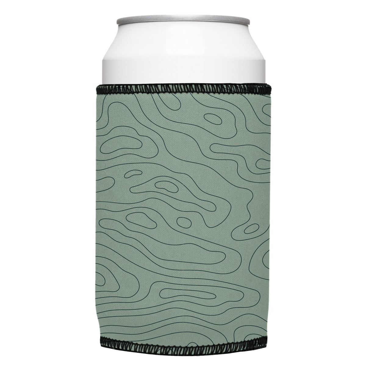 Topographic Map Stubbyz One Size cooler on a standard bottle