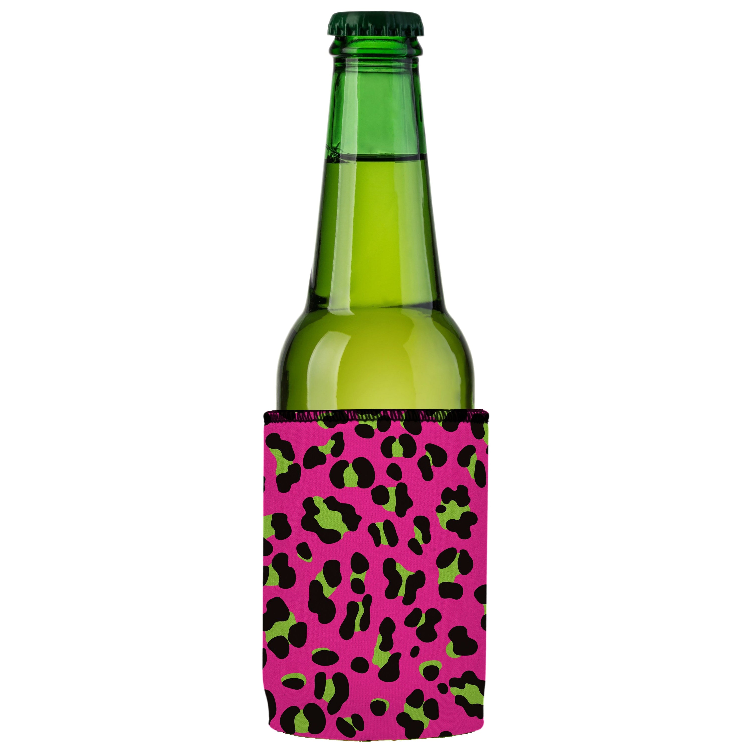 Stubbyz 80s Leopard Print Stubby Cooler 2-Pack