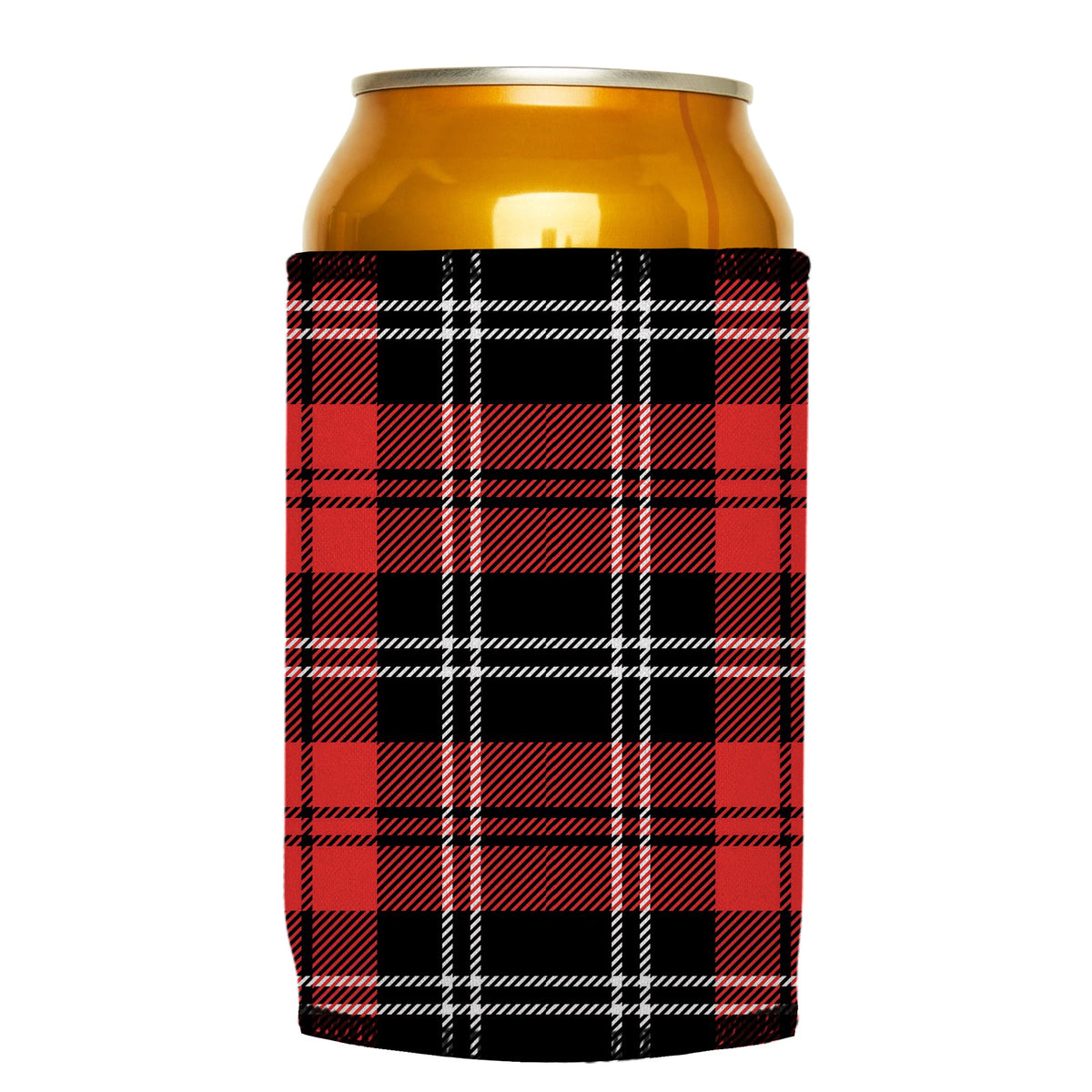 Scottish Tartan Plaid Stubbyz One Size cooler on a standard can