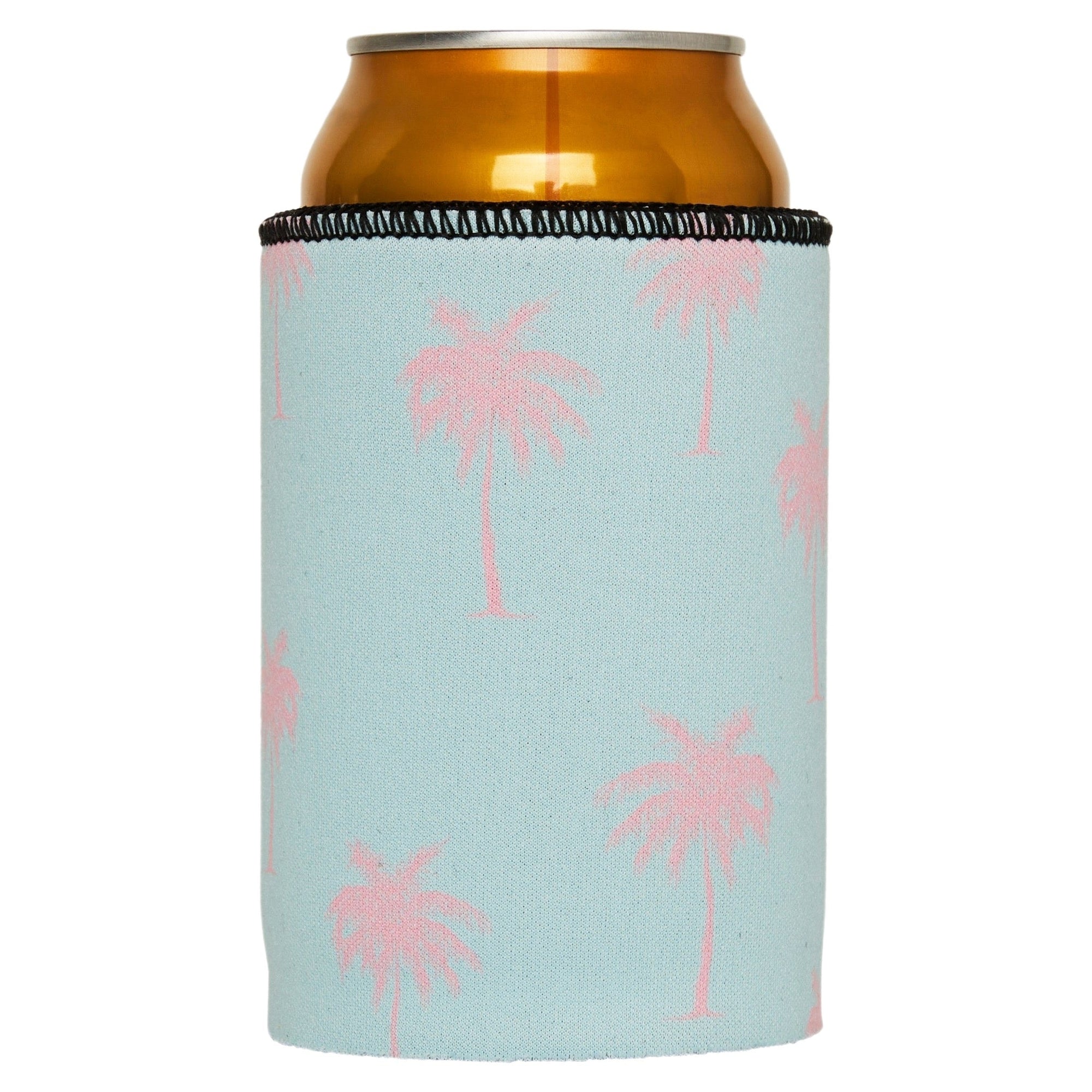 Stubbyz Palm Trees Pink Aqua Stubby Cooler 2-Pack