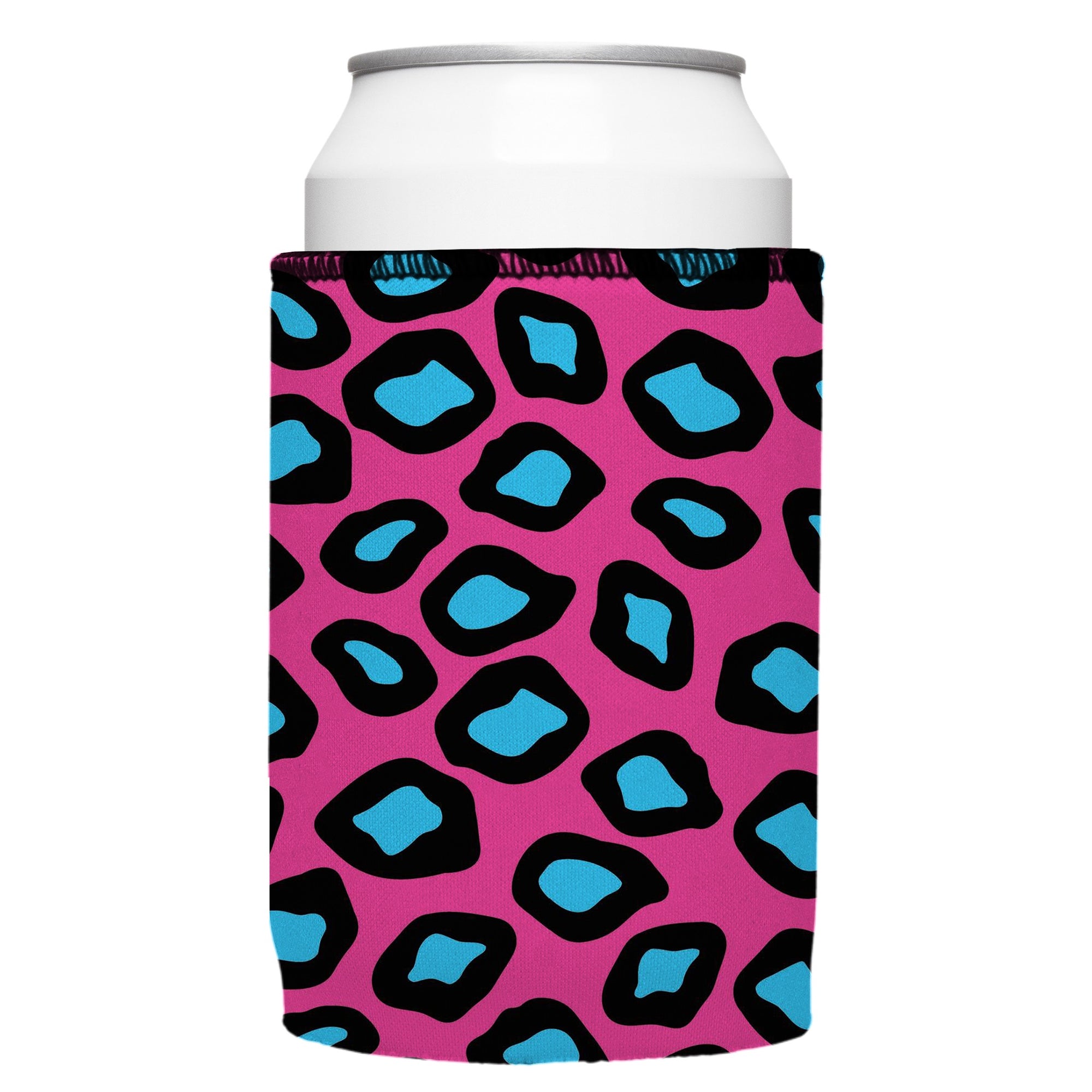 Stubbyz Pink Leopard Print Stubby Cooler