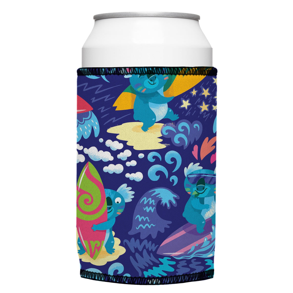 Surfin Koala Stubbyz One Size cooler on a standard bottle
