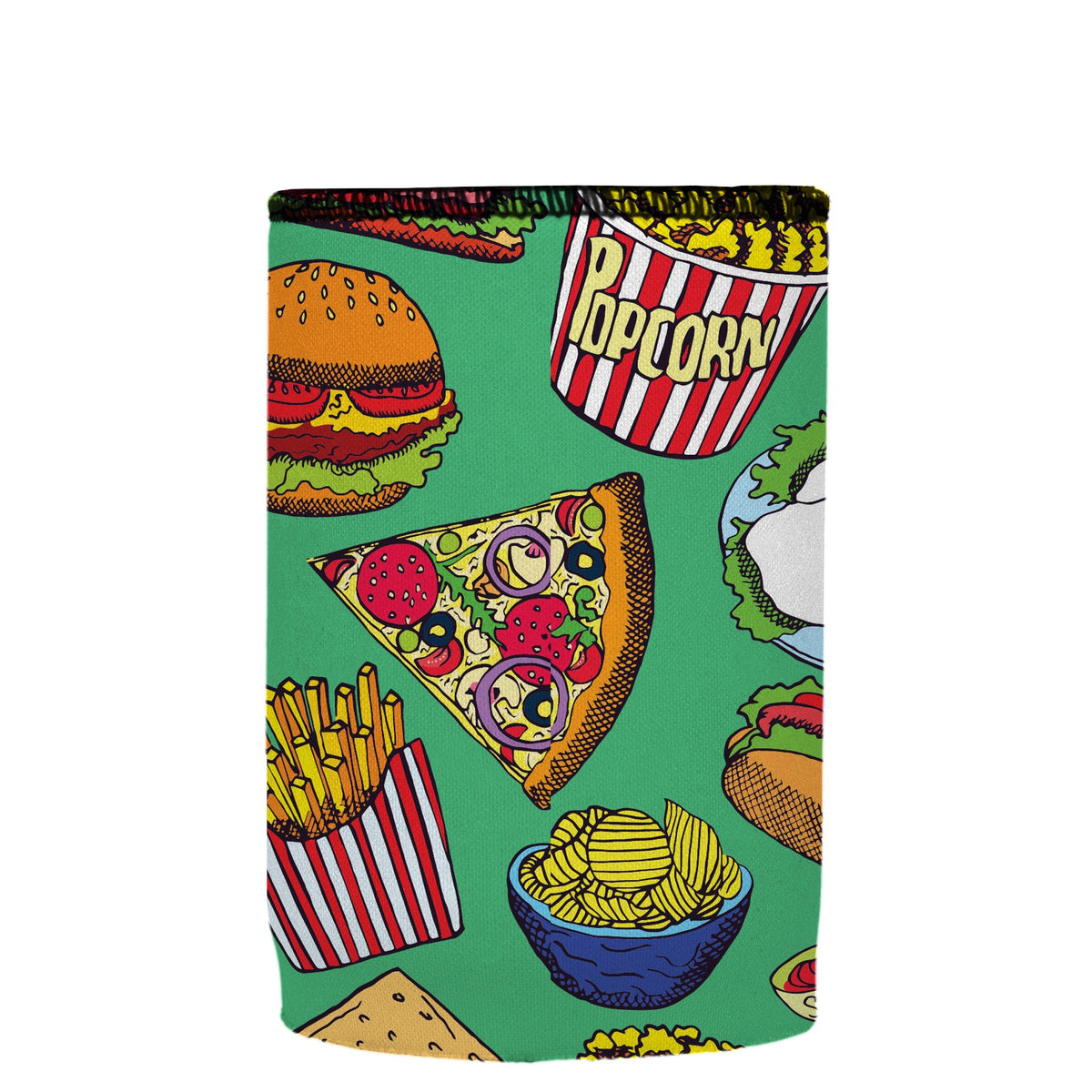 Stubbyz Burgers Junk Food Stubby Cooler, Australian Made by Stubbyz, view 4