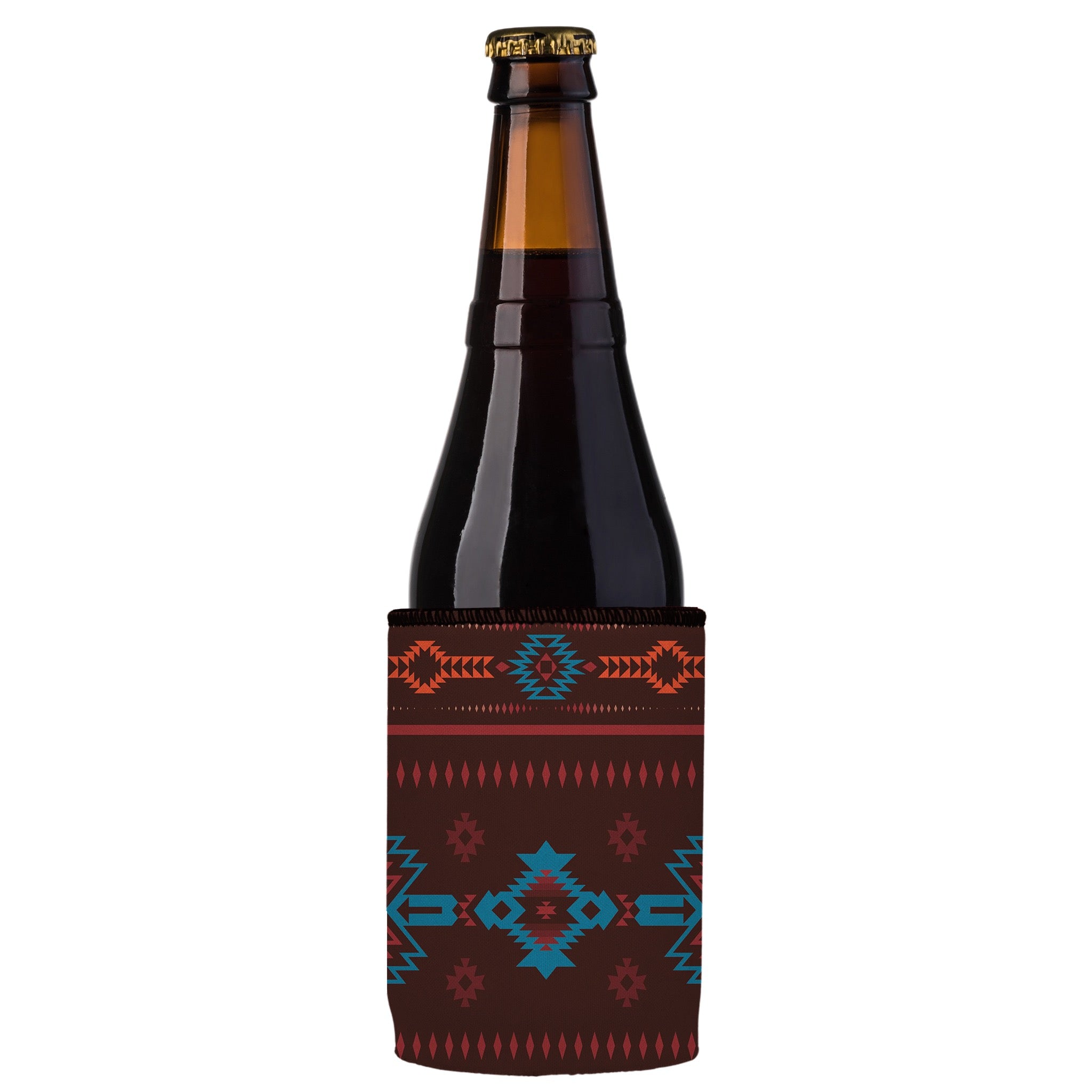 Stubbyz Brown Navajo Rug Stubby Cooler