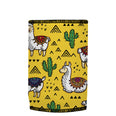 Llamas & Cactus Stubbyz One Size baseless stubby cooler, shown flat