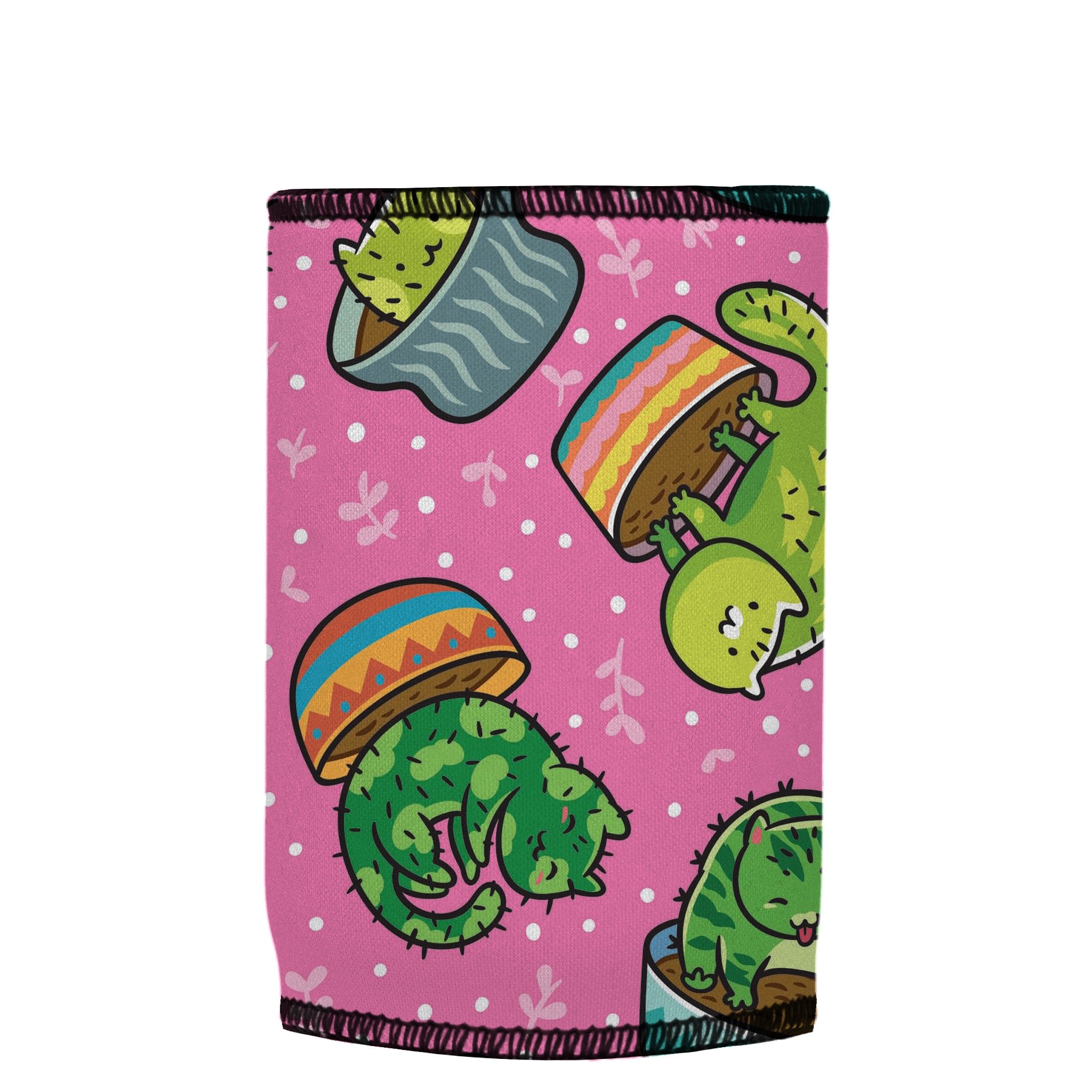 Stubbyz Cats in a Flowerpot Stubby Cooler